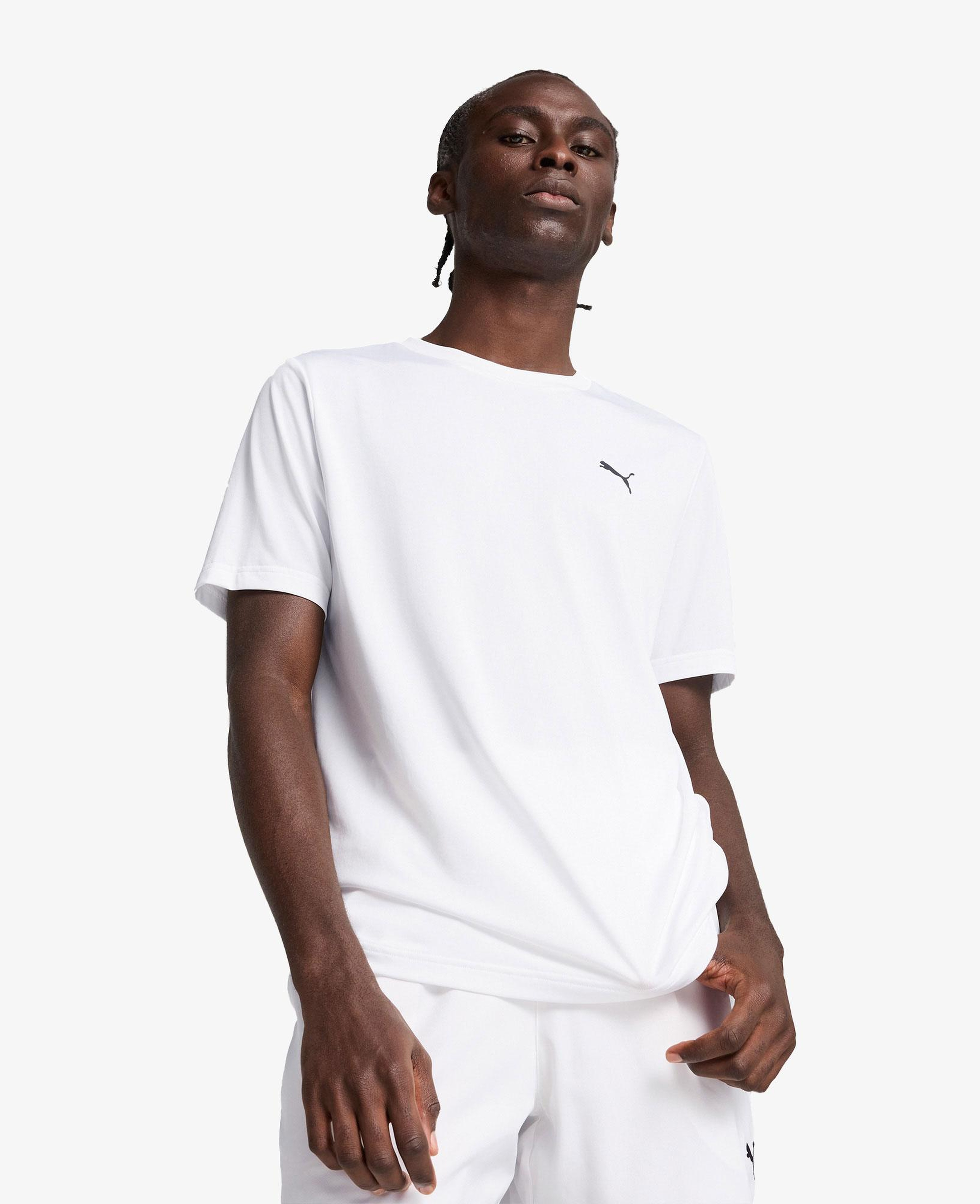 Puma Ess Small Logo Poly Erkek Beyaz T-Shirt