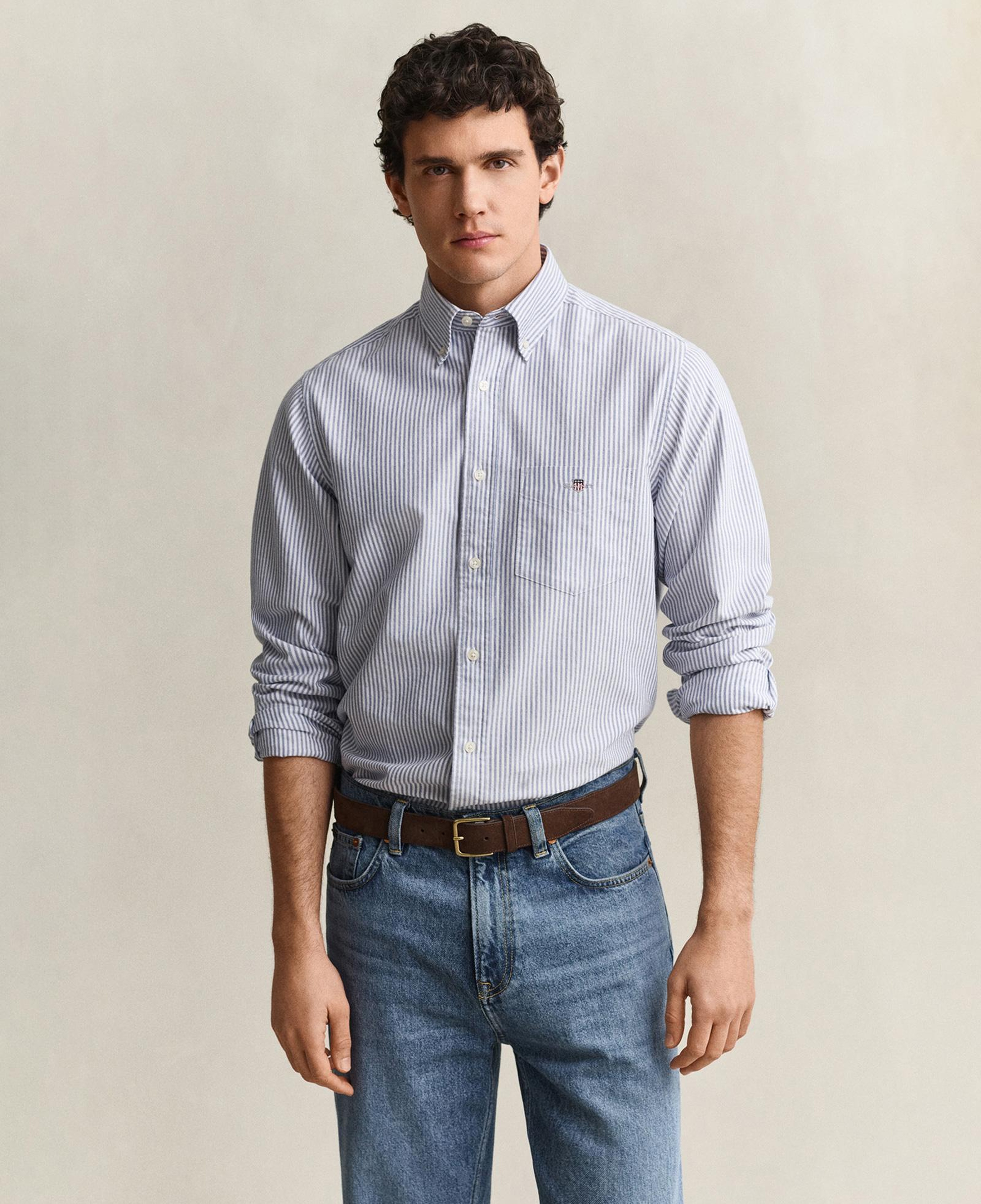 GANT Erkek Mavi Regular Fit Oxford Gömlek