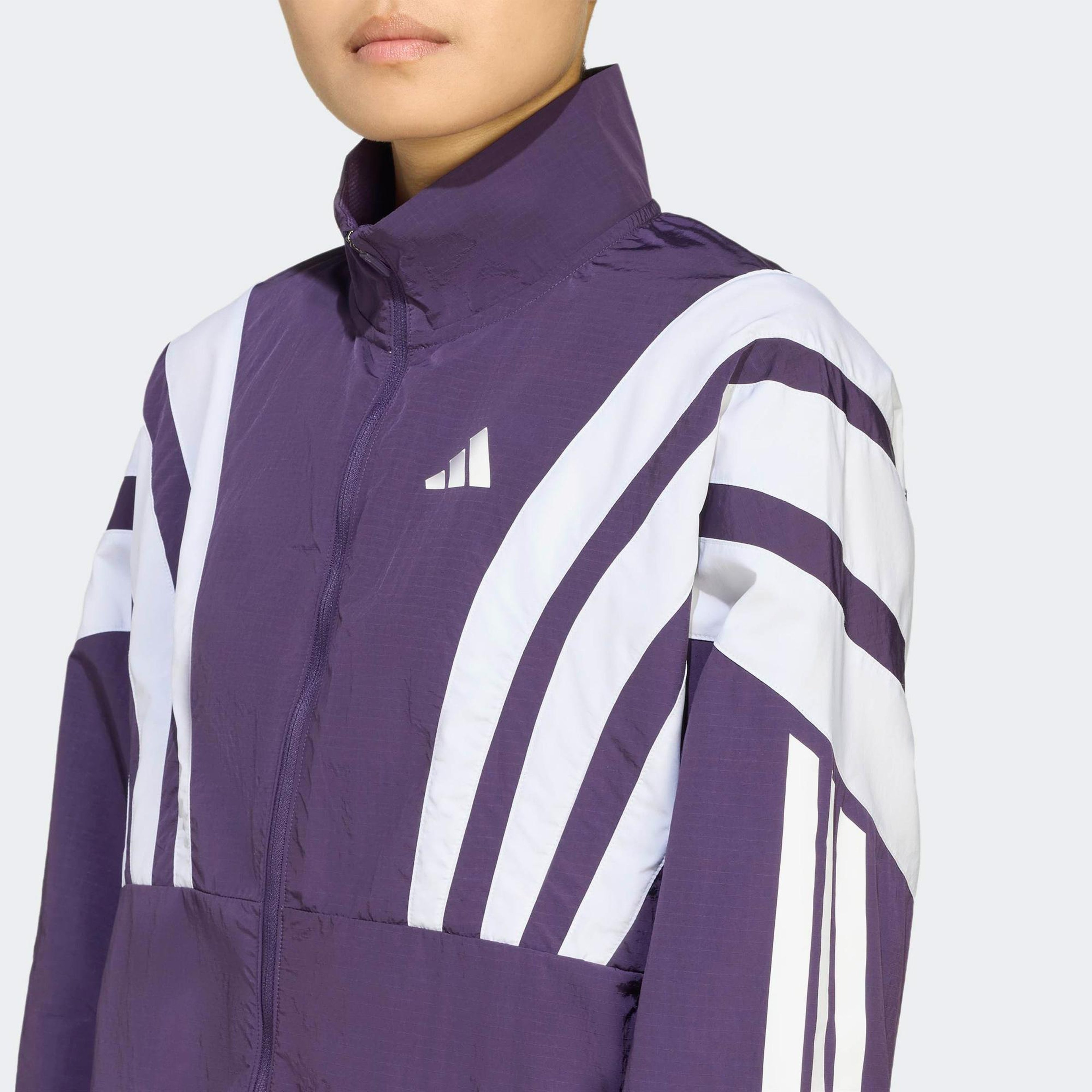 adidas Adizero Nyc Kadın Mor Koşu Rüzgarlığı