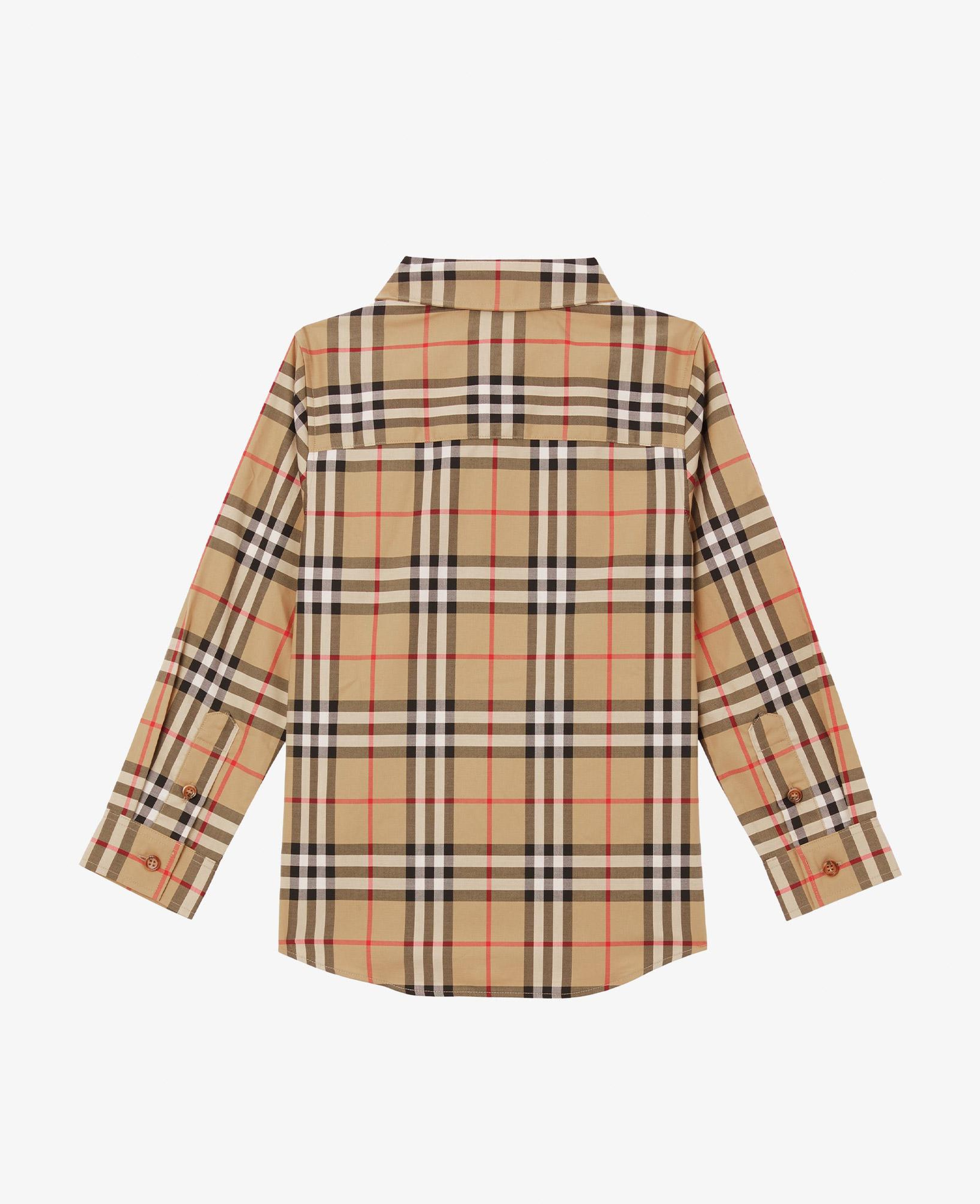 Burberry Owen Vintage Stretch Cotton Çocuk Bej Gömlek