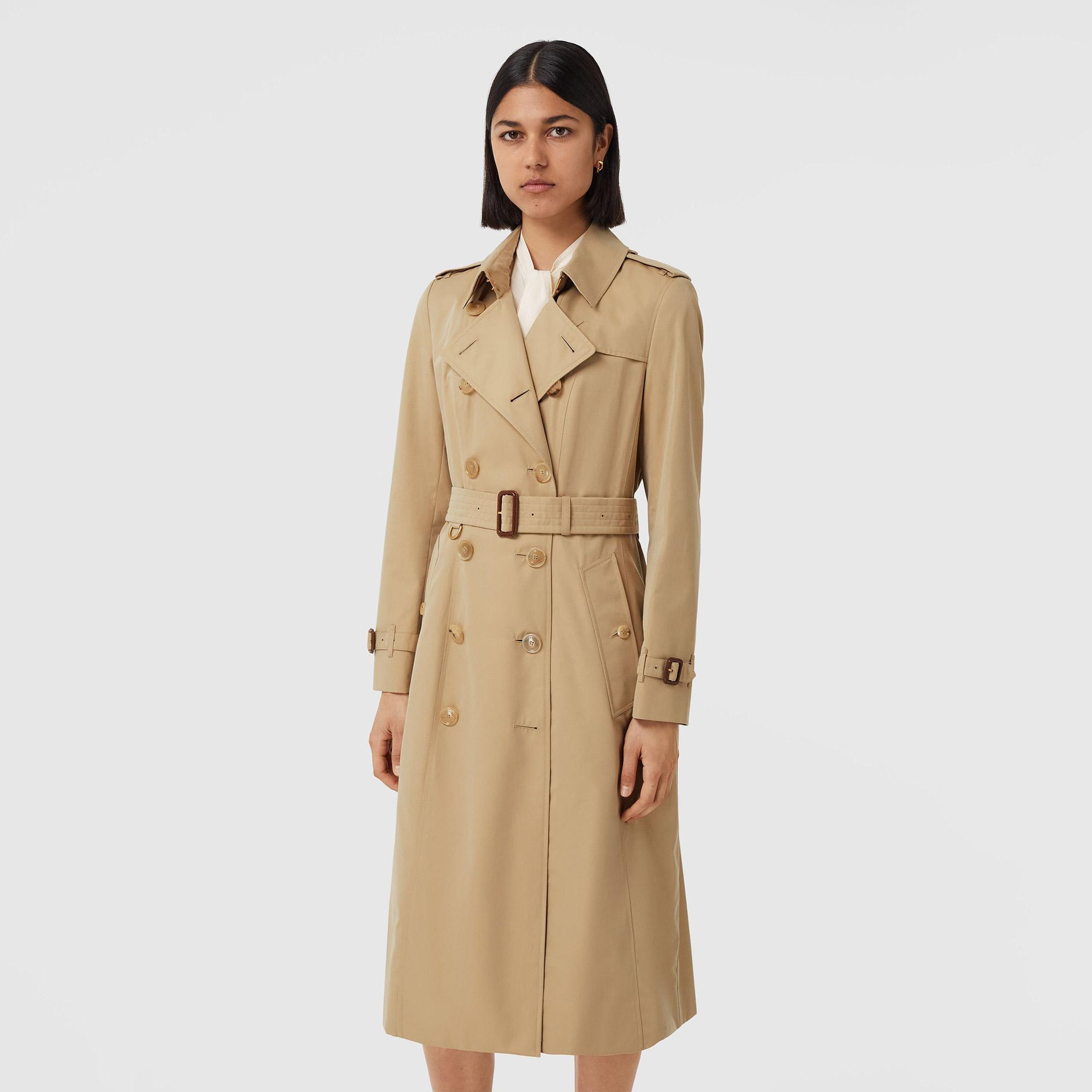 Burberry The Long Chelsea Heritage Kadın Bej Trençkot