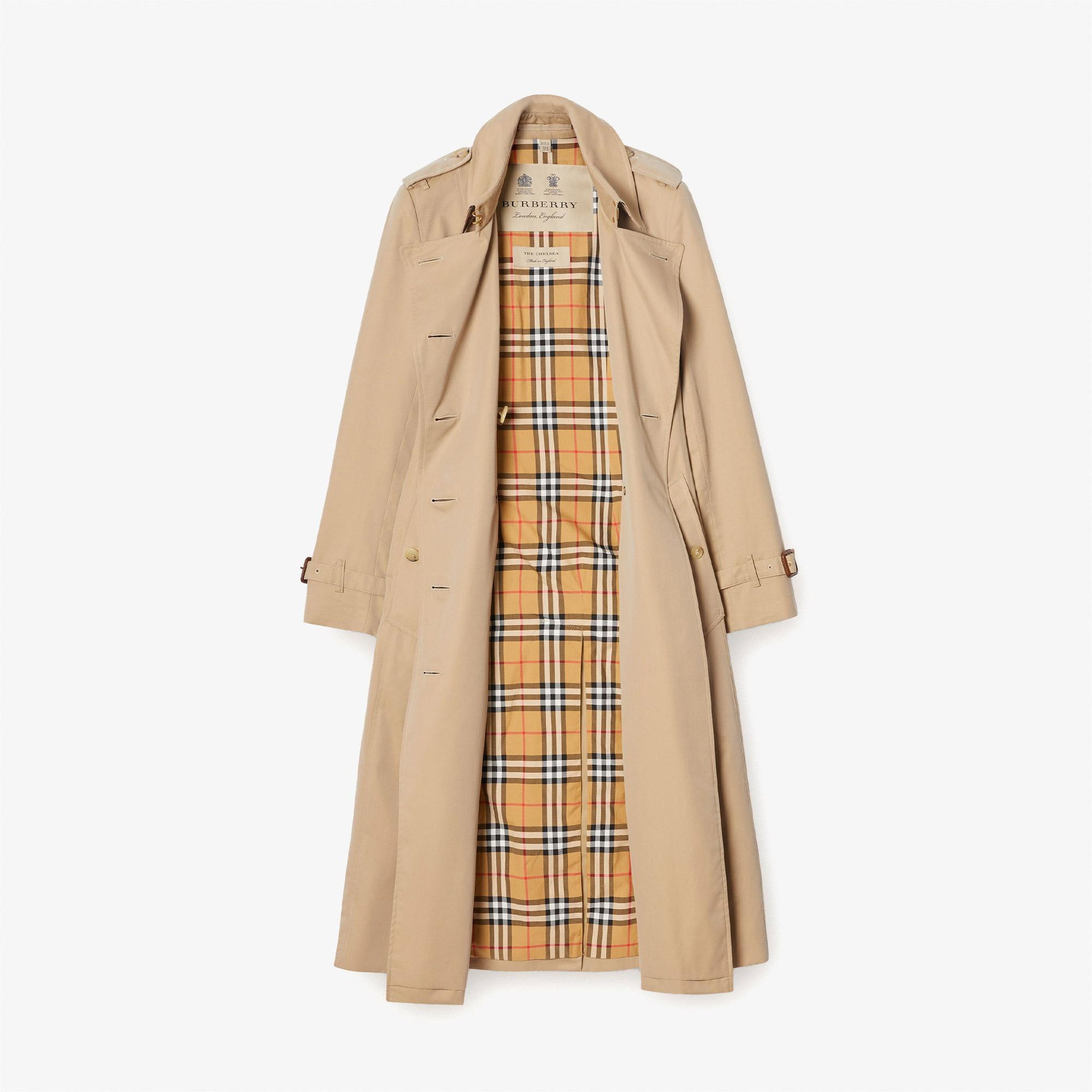 Burberry The Long Chelsea Heritage Kadın Bej Trençkot