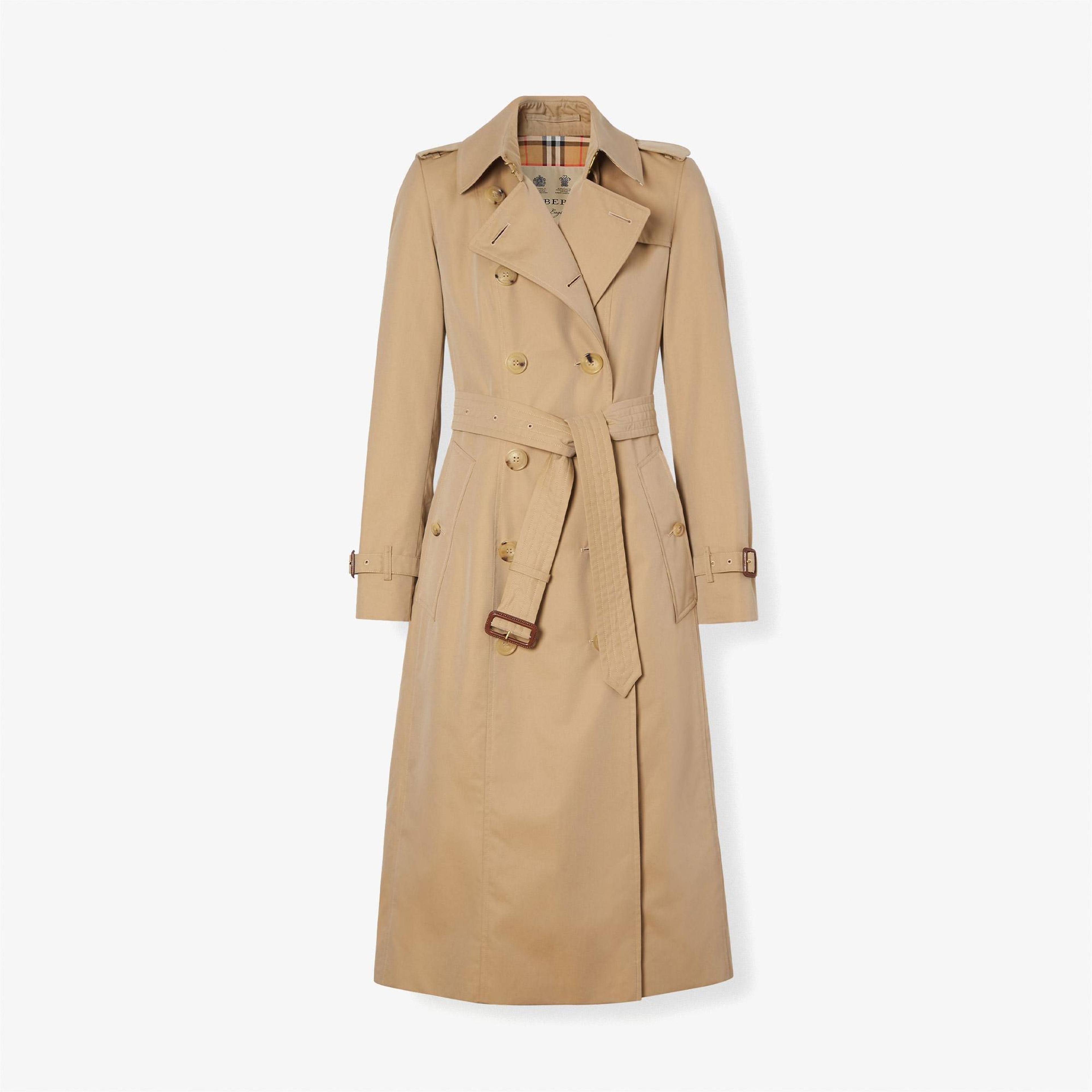 Burberry The Long Chelsea Heritage Kadın Bej Trençkot