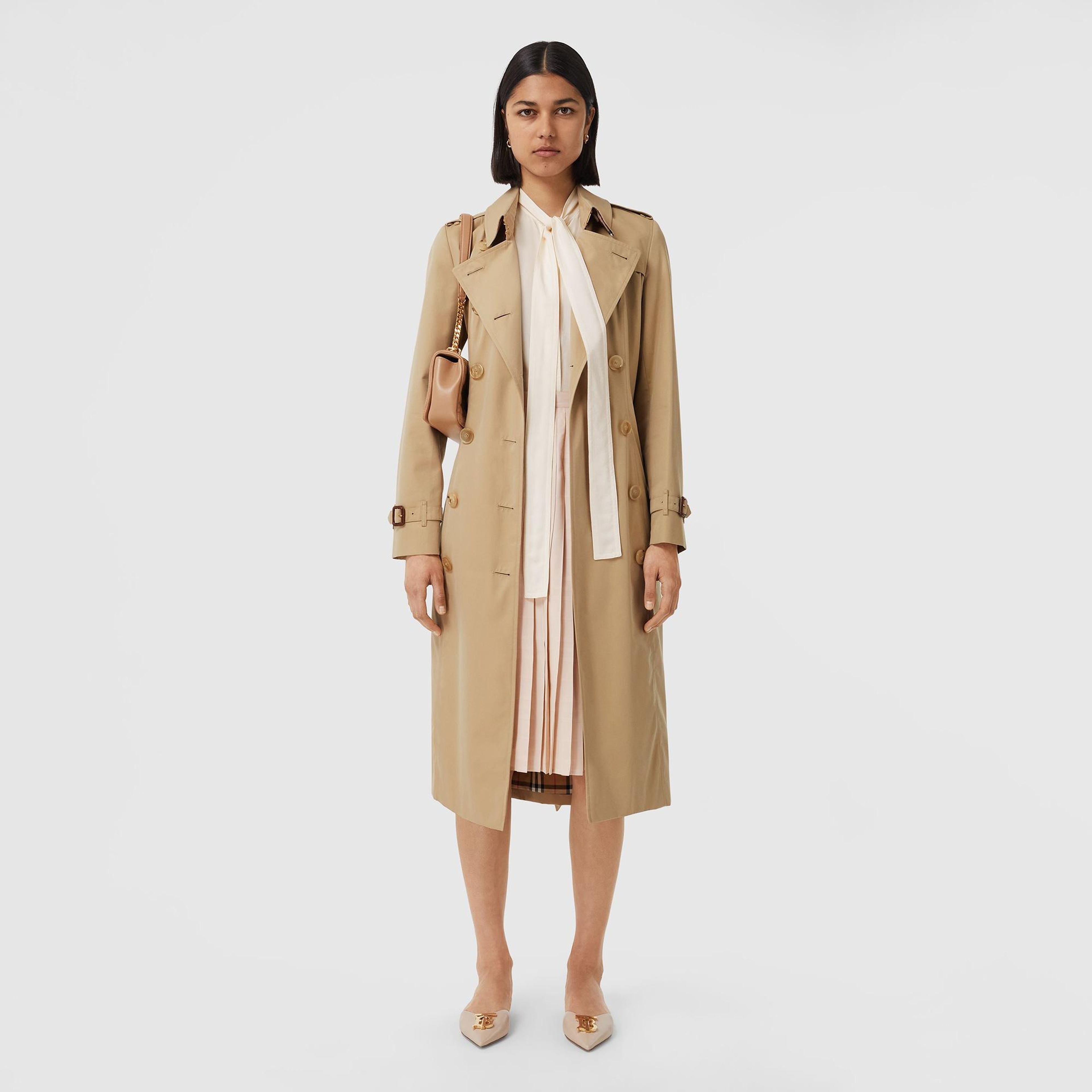 Burberry The Long Chelsea Heritage Kadın Bej Trençkot