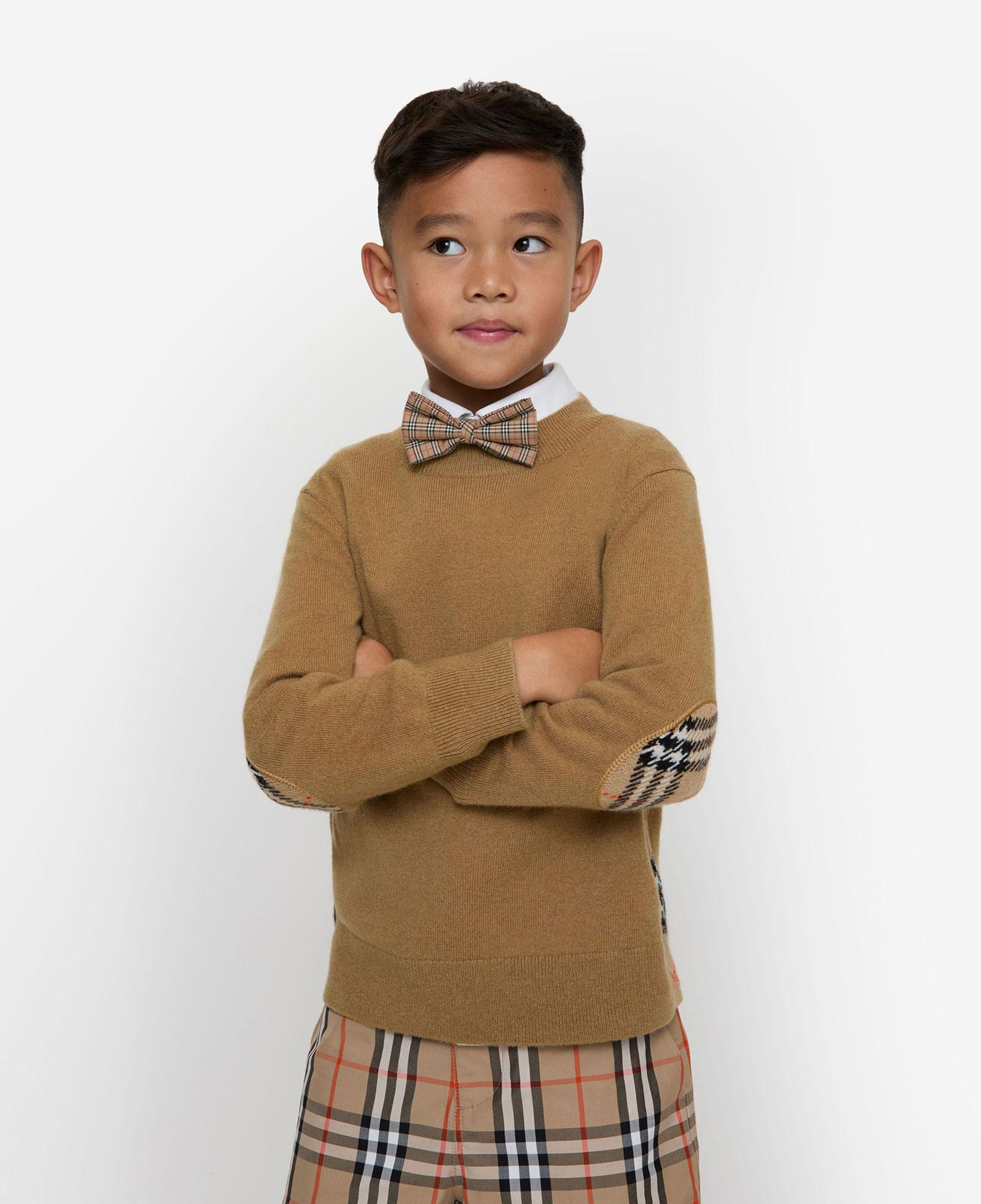 Burberry Check Bowtie Çocuk Bej Papyon