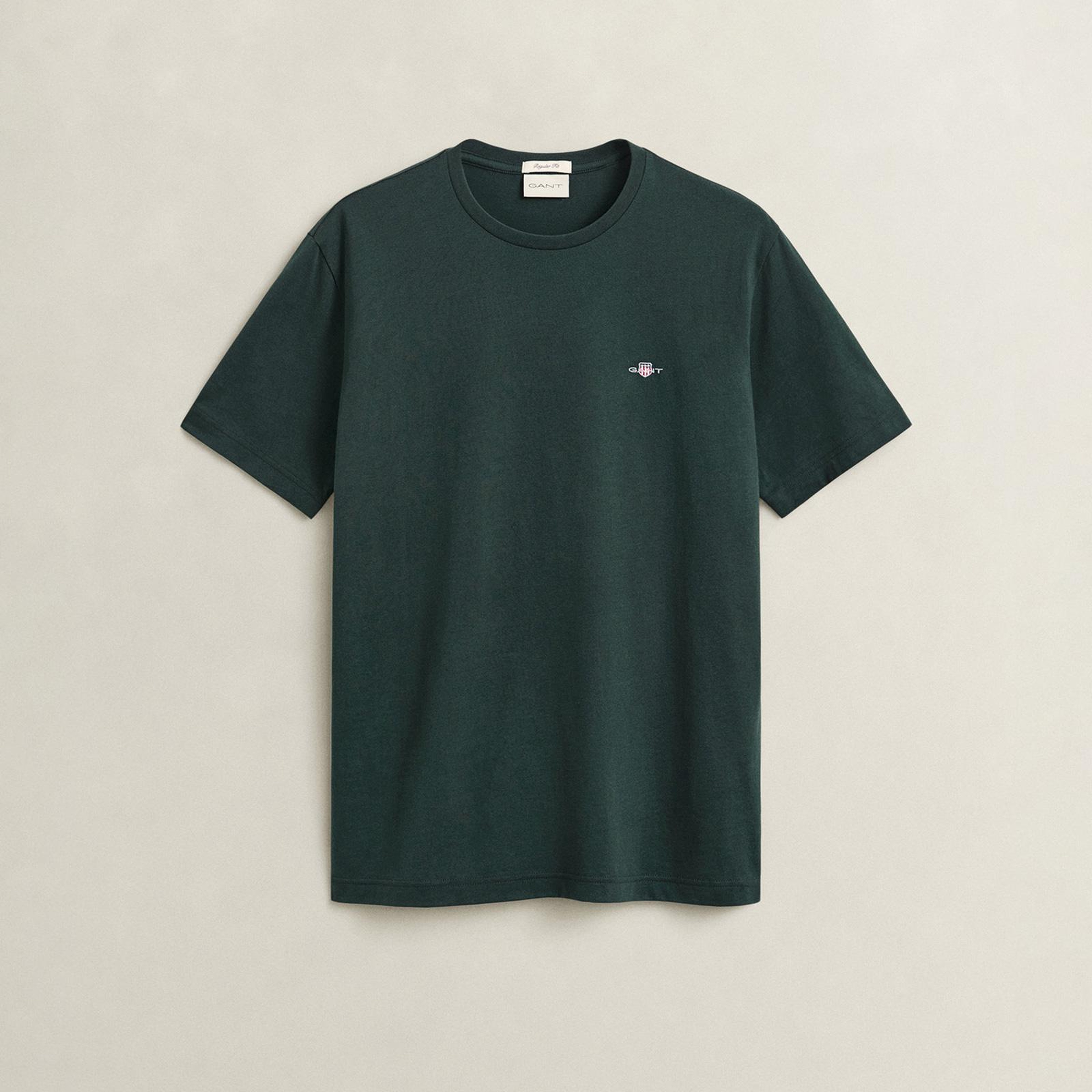 GANT Erkek Yeşil Regular Fit T-Shirt