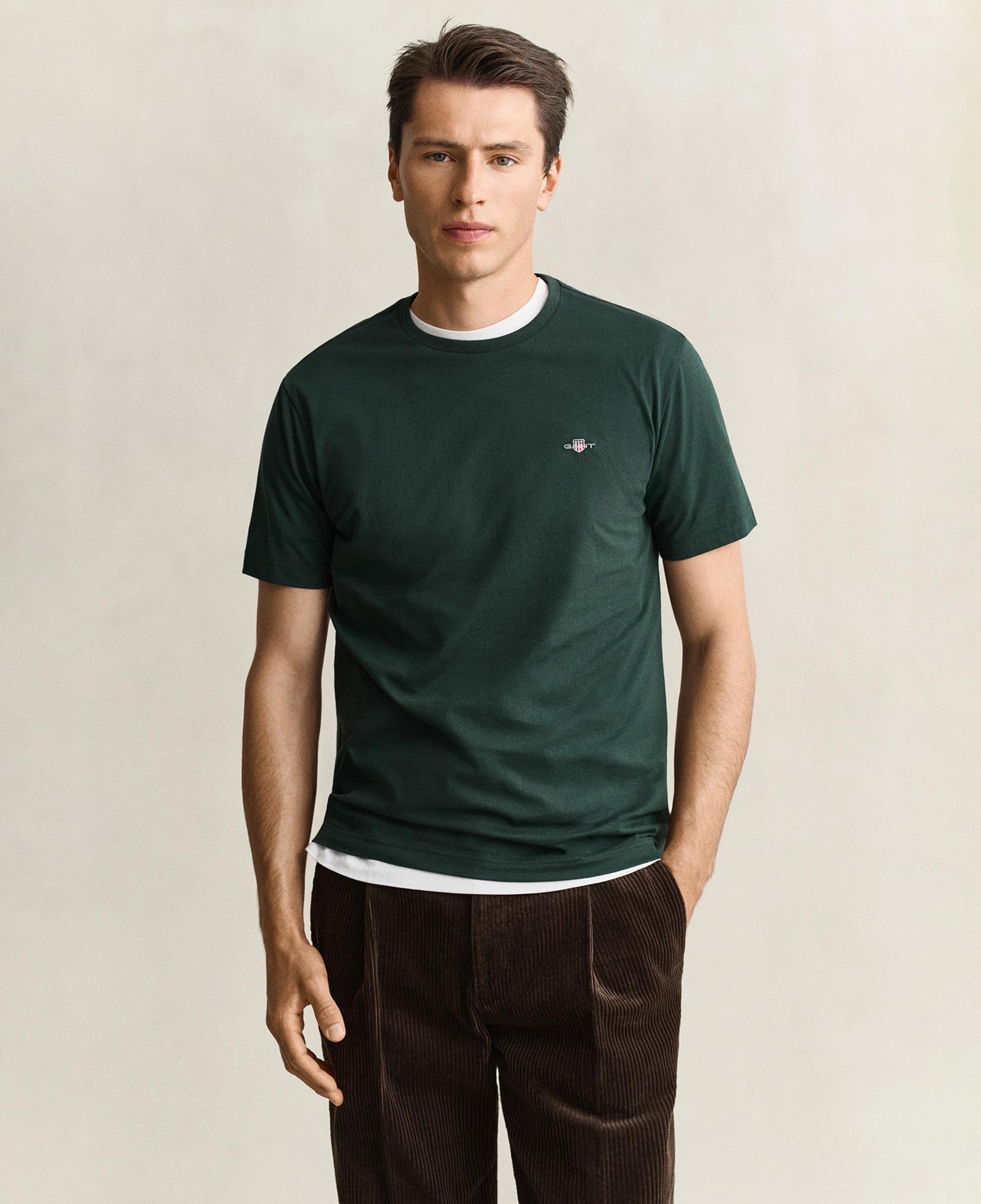 GANT Erkek Yeşil Regular Fit T-Shirt