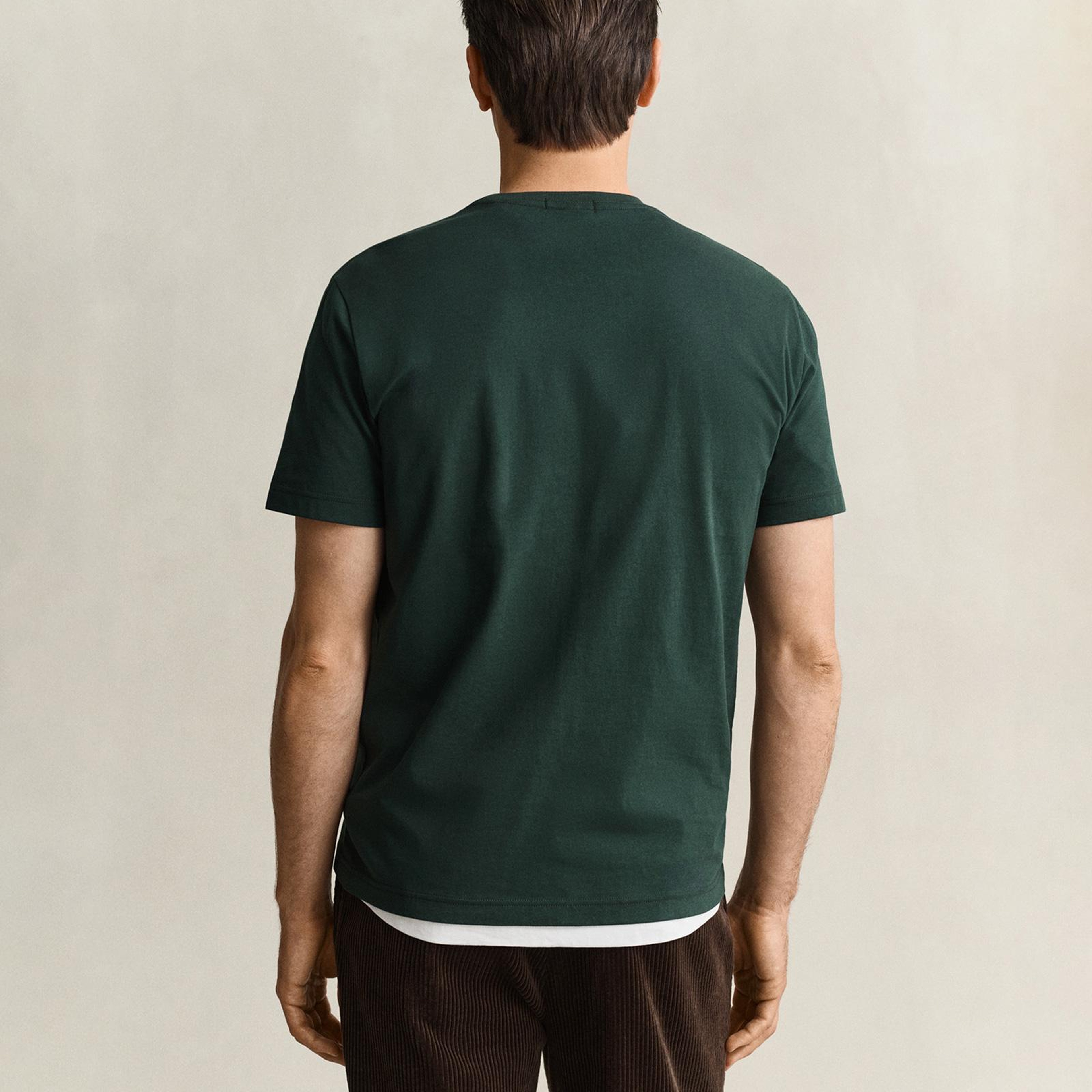 GANT Erkek Yeşil Regular Fit T-Shirt