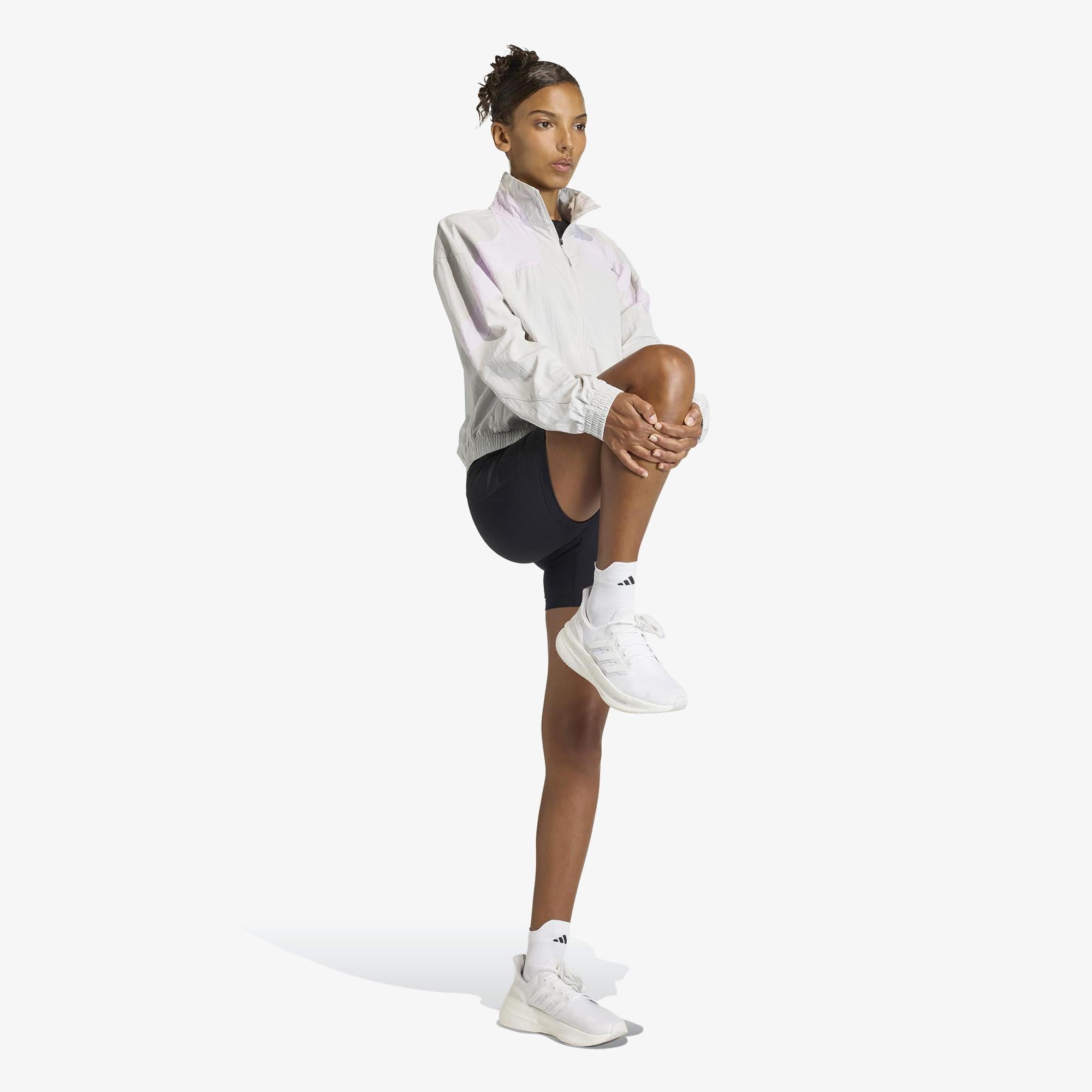 adidas Adi365 Cheering Kadın Gri Koşu Ceketi
