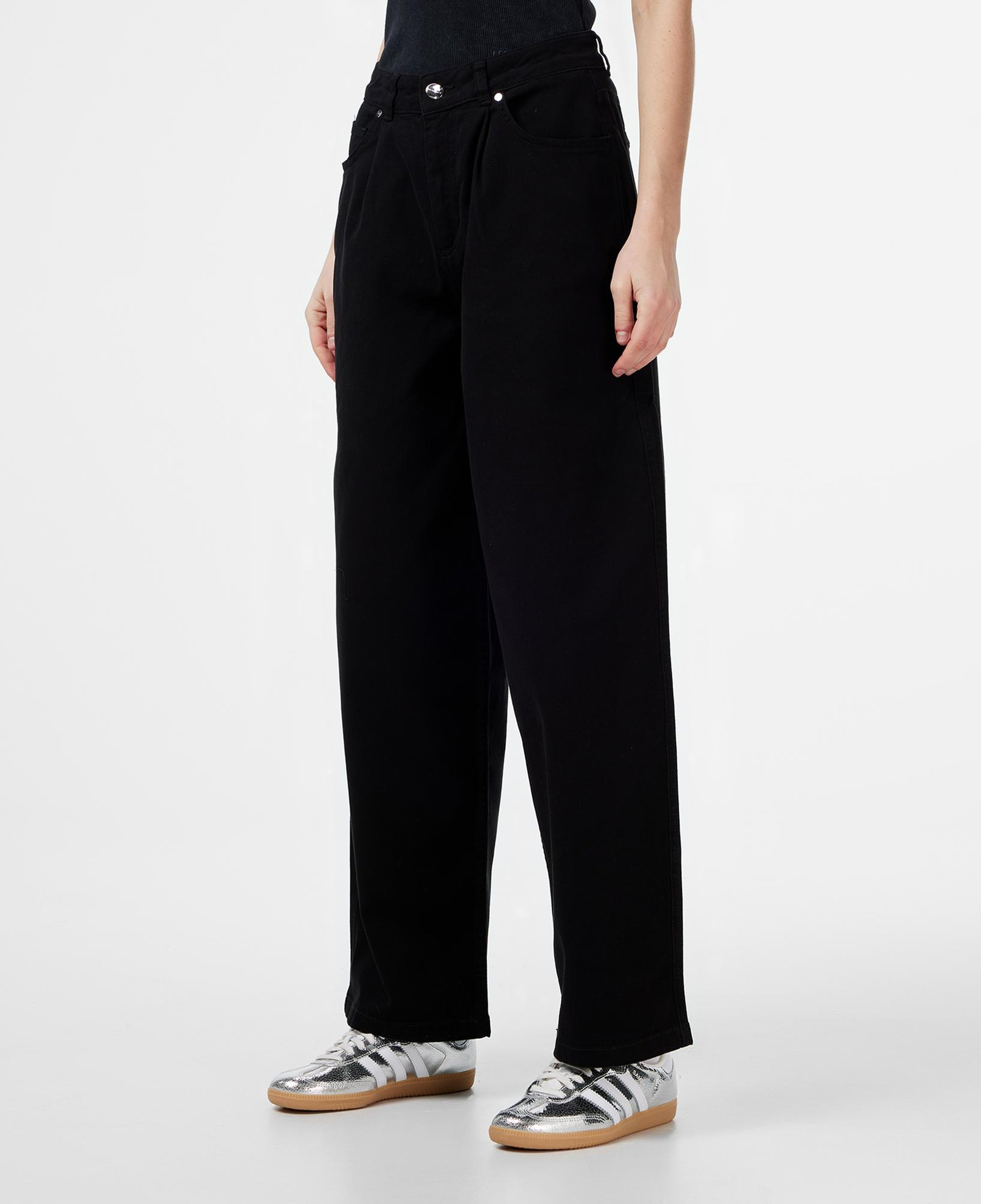 Les Benjamins Regular Fit Kadın Siyah Pantolon