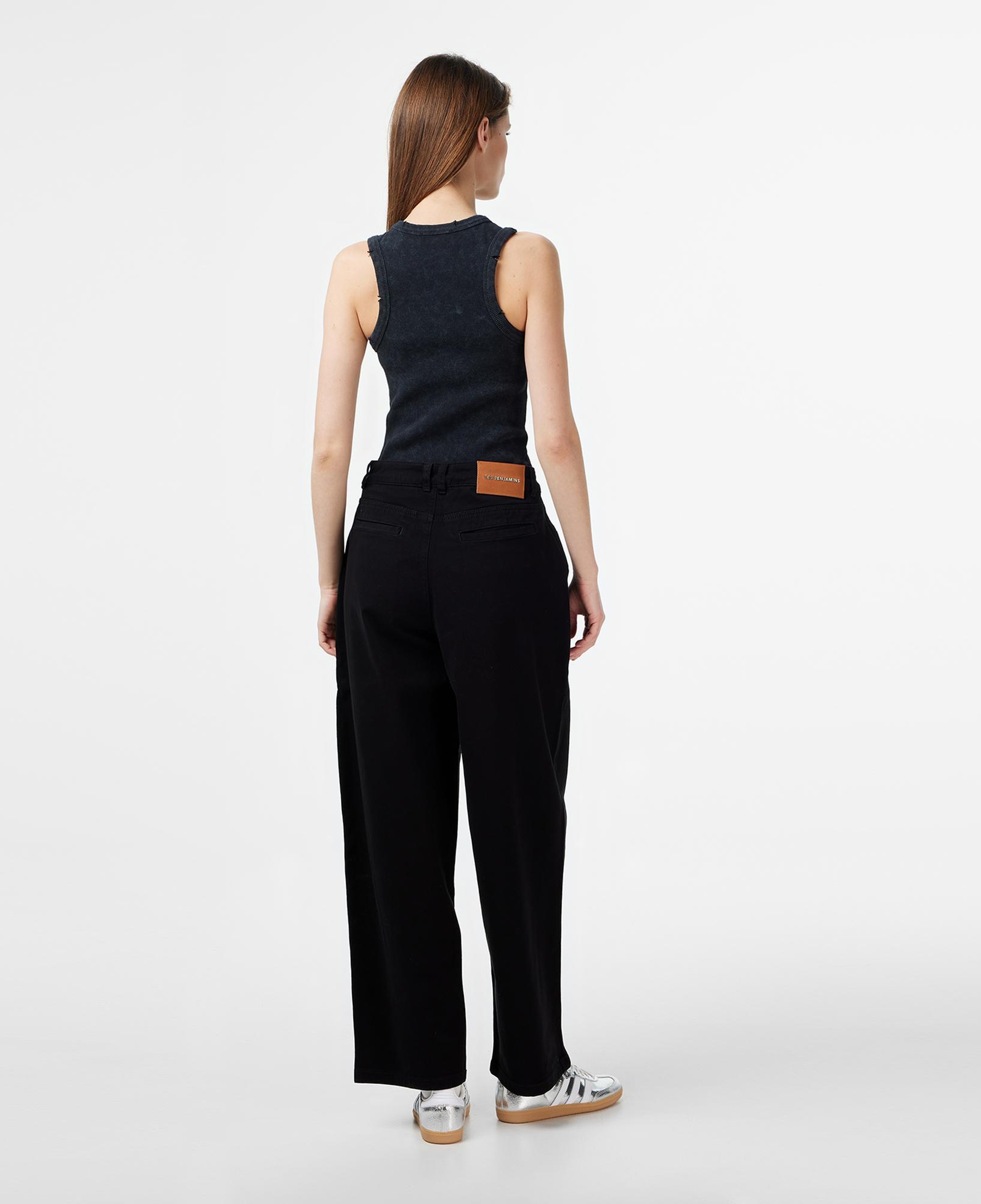 Les Benjamins Regular Fit Kadın Siyah Pantolon