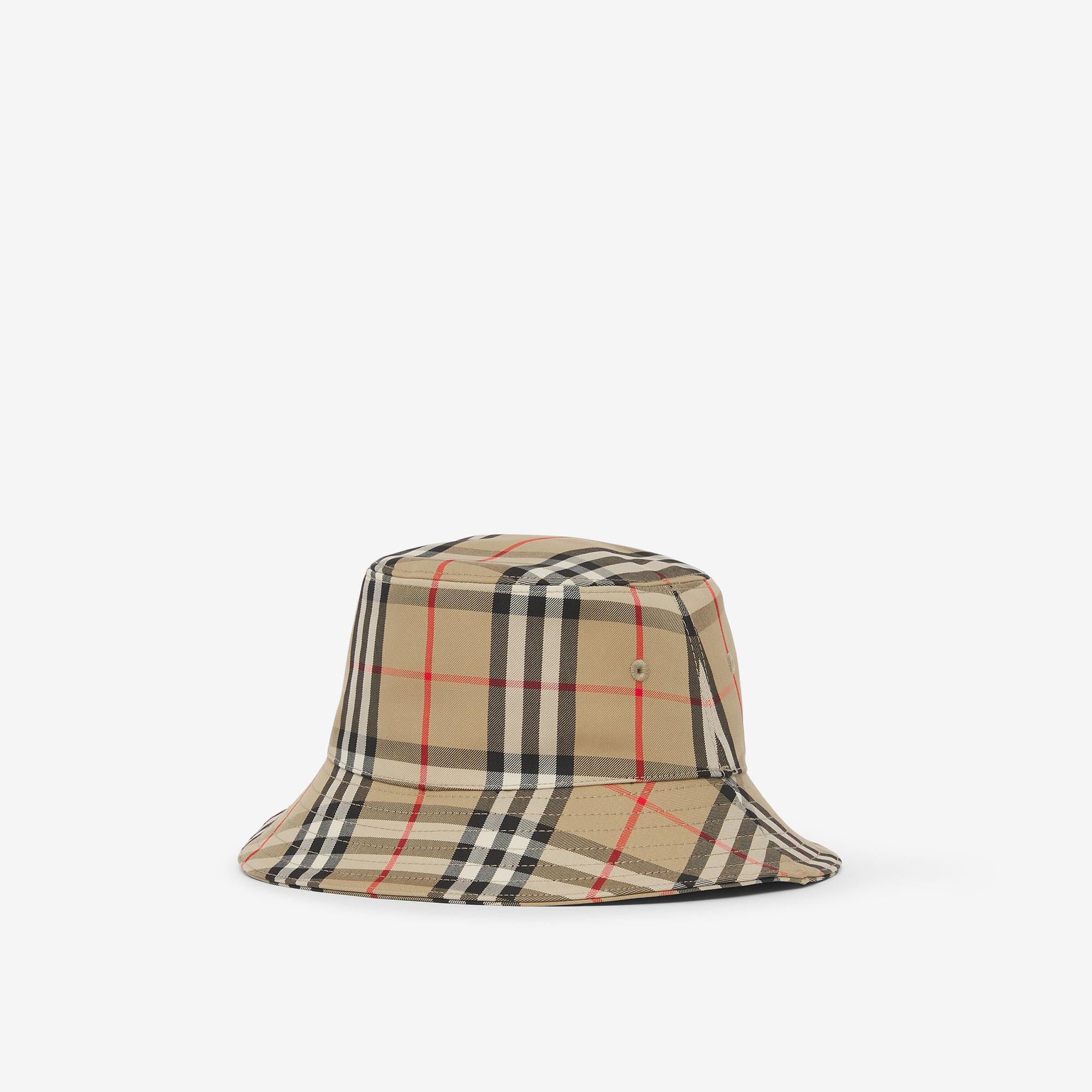 Burberry Gabriel Vintage Technical Cotton Bucket Çocuk Bej Şapka