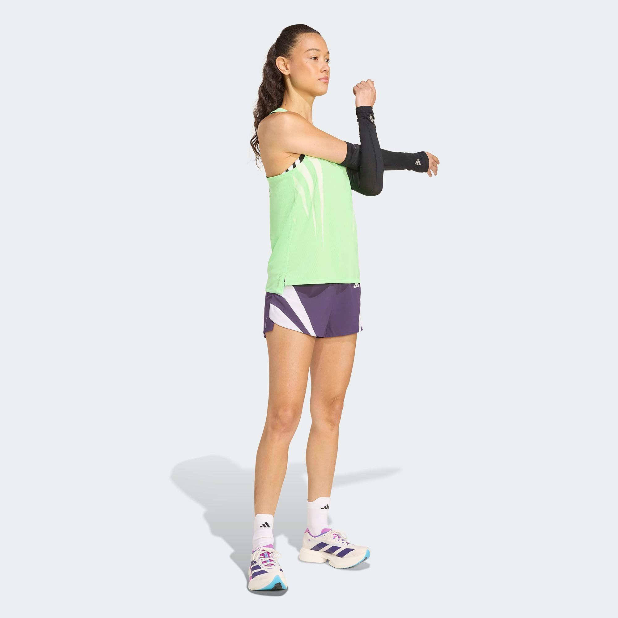 adidas Adizero Nyc Running Gel Kadın Mor Koşu Şortu