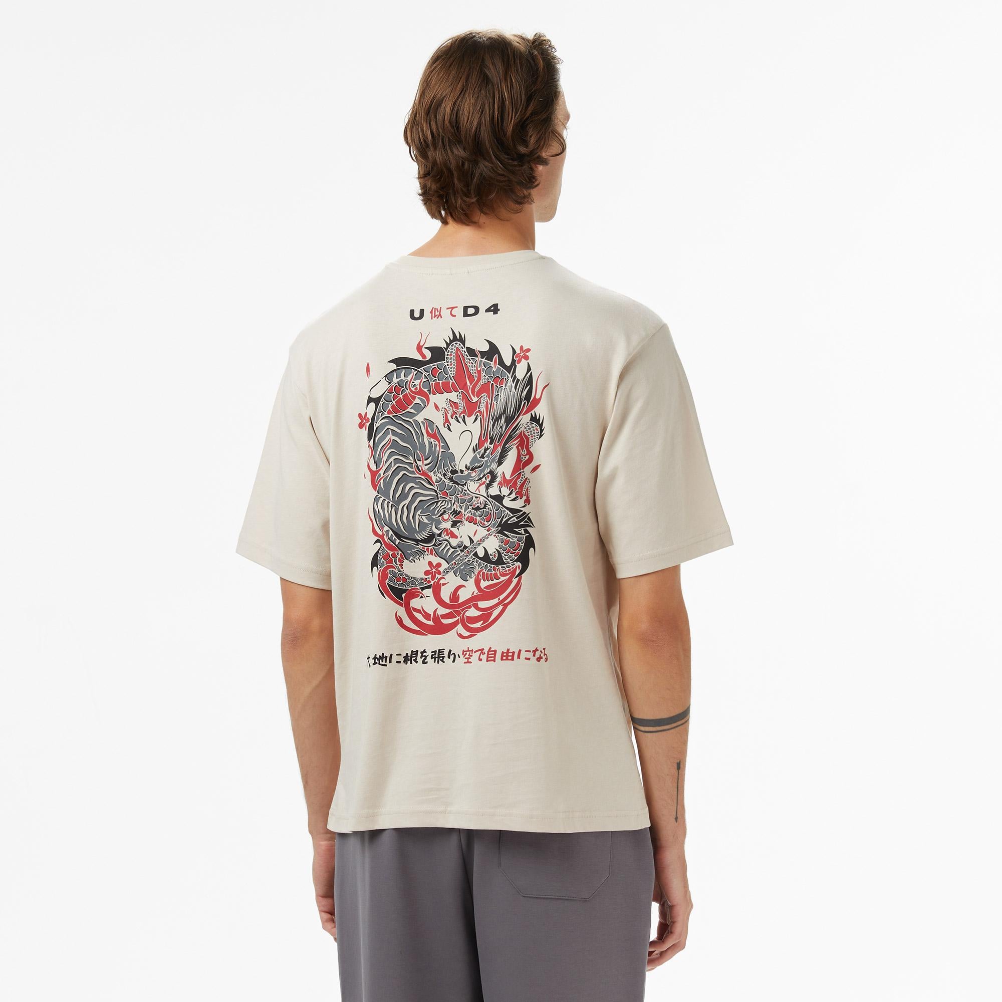 UNITED4 Erkek Gri T-Shirt