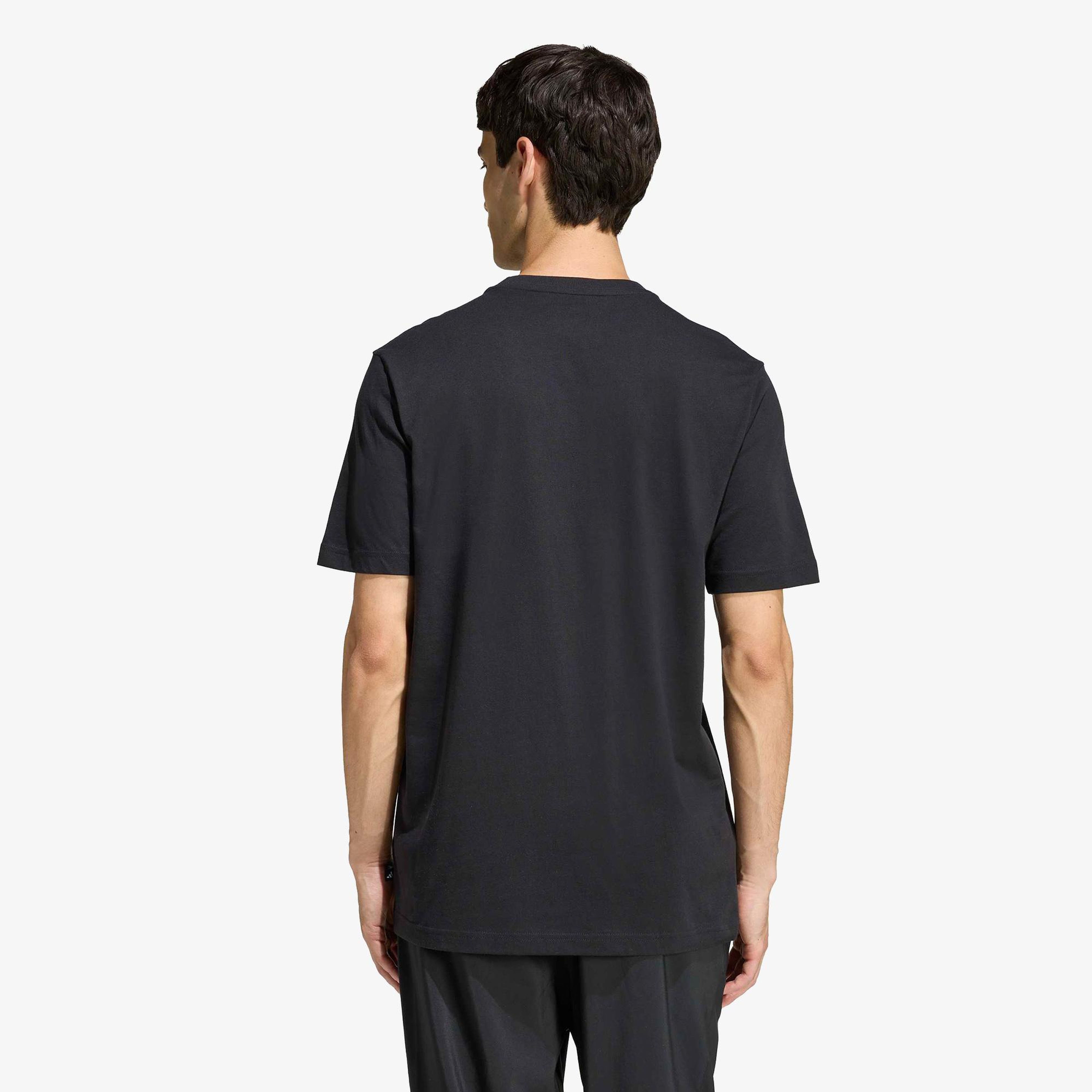 adidas Popcorn Erkek Siyah T-Shirt