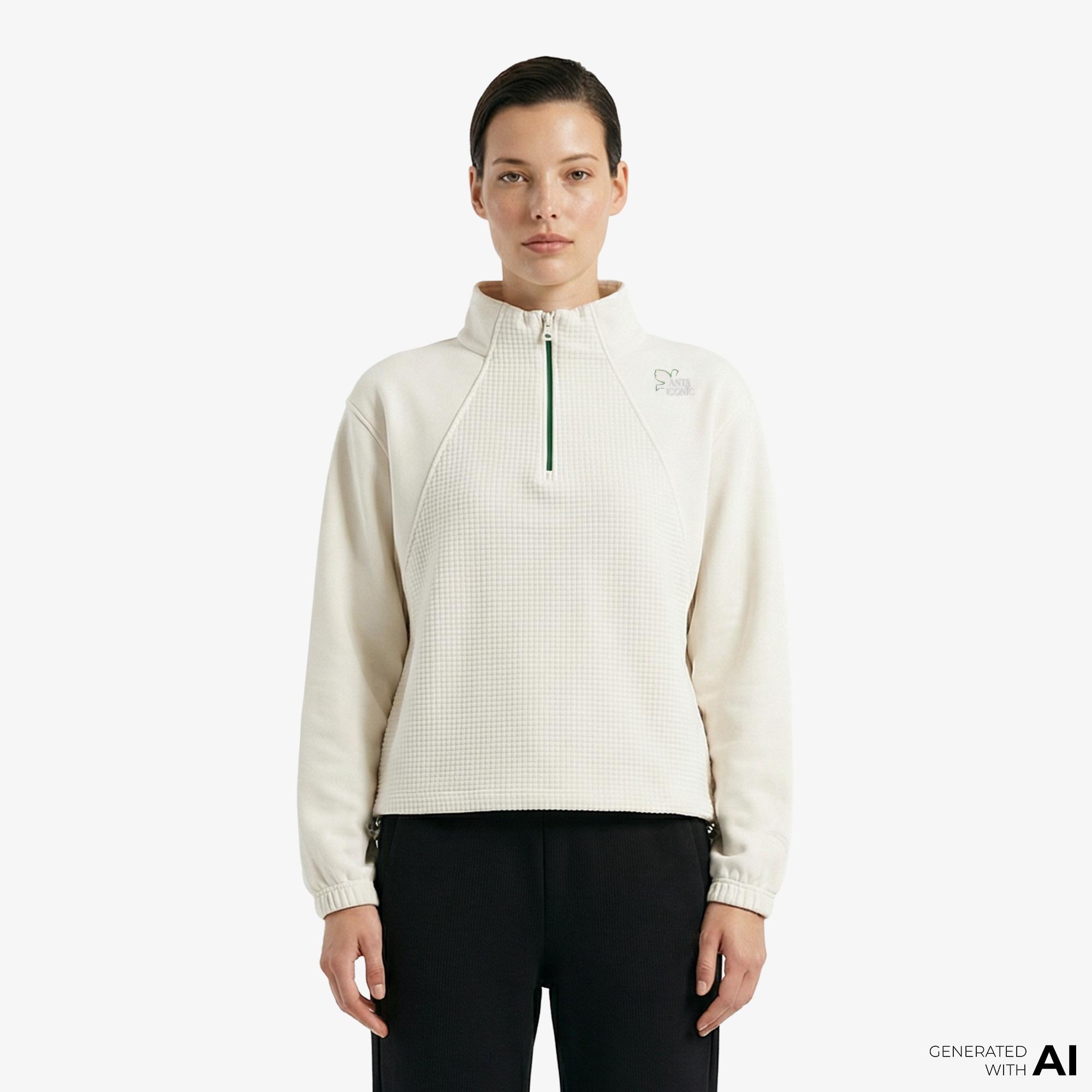 Anta Fearless Trip Kadın Krem Sweatshirt