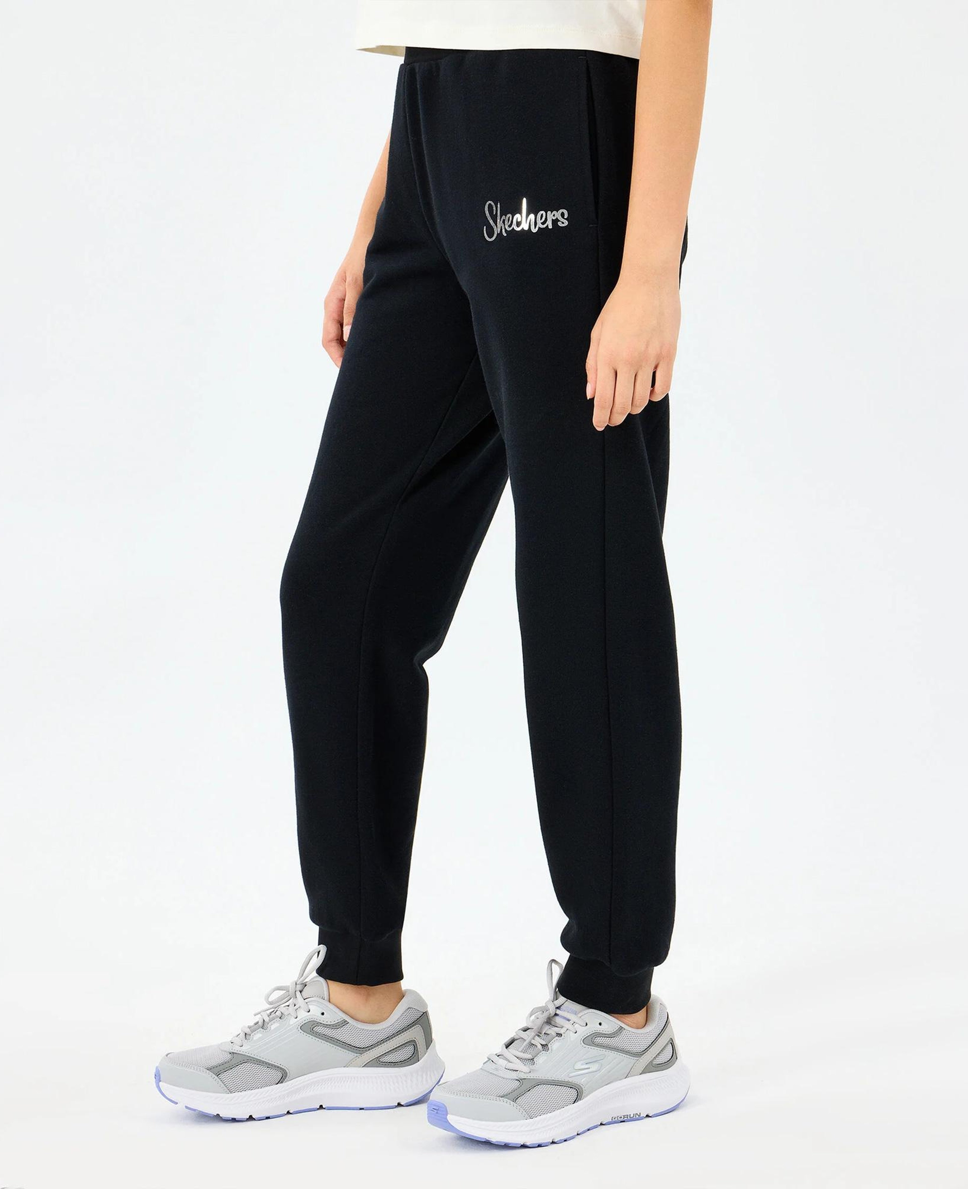 Skechers Lw Fleece Çocuk Siyah Eşofman Altı
