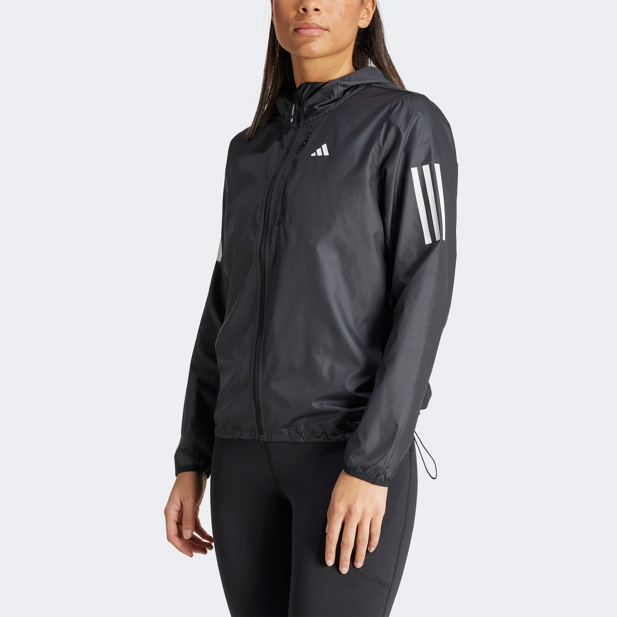 adidas Own The Run 3 Kadın Siyah Koşu Ceketi