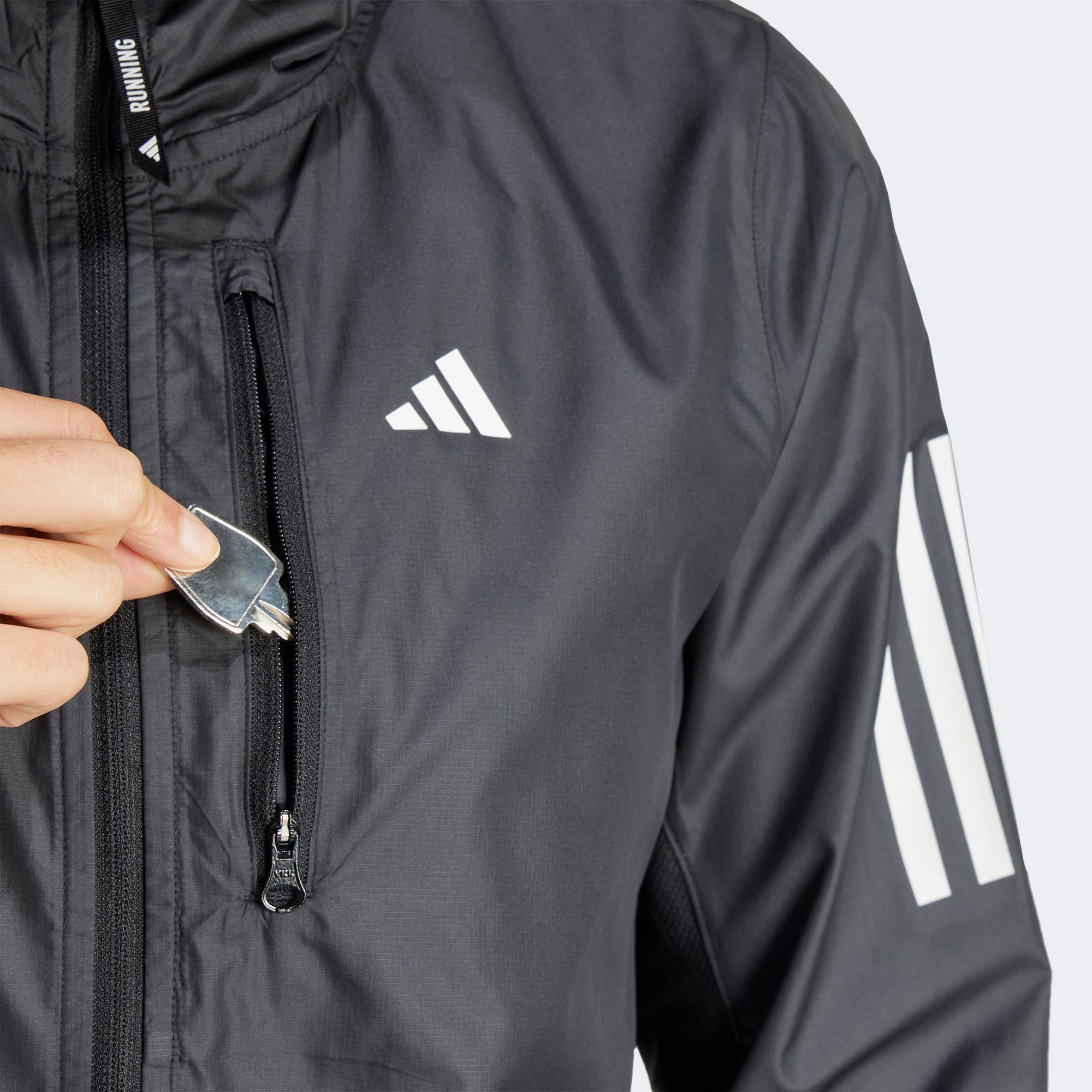 adidas Own The Run 3 Kadın Siyah Koşu Ceketi