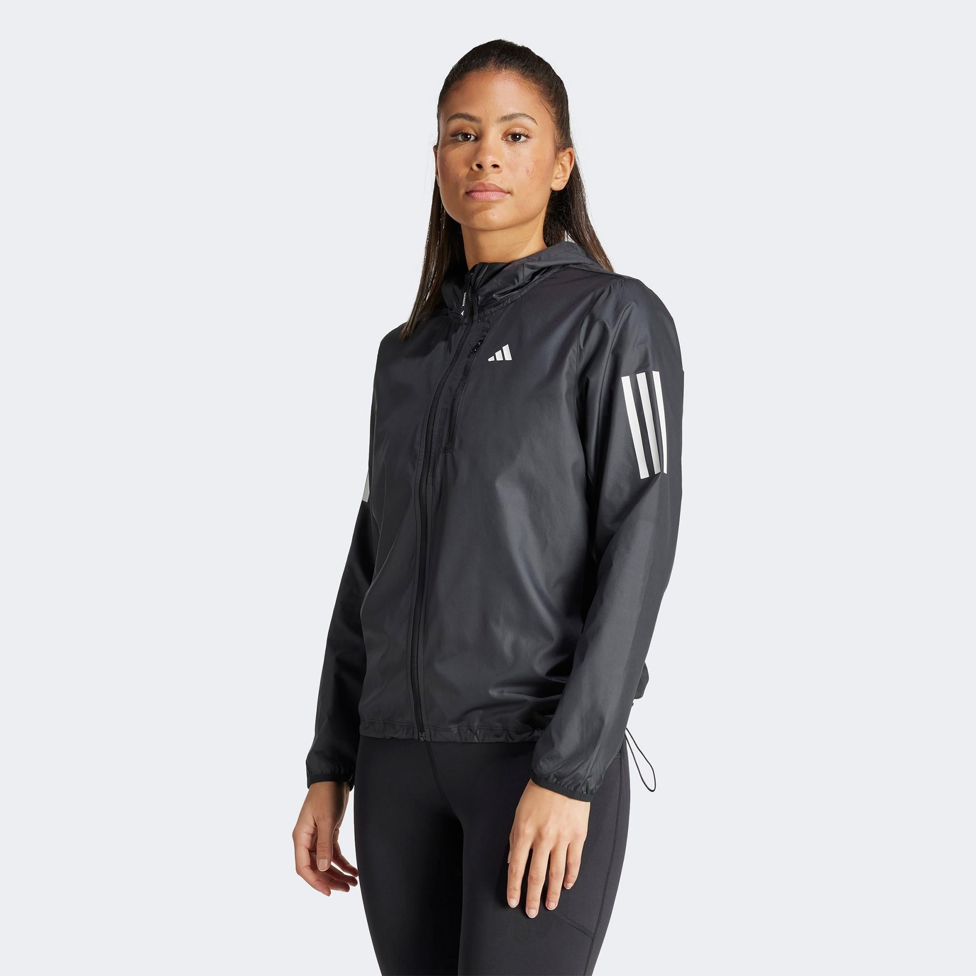 adidas Own The Run 3 Kadın Siyah Koşu Ceketi