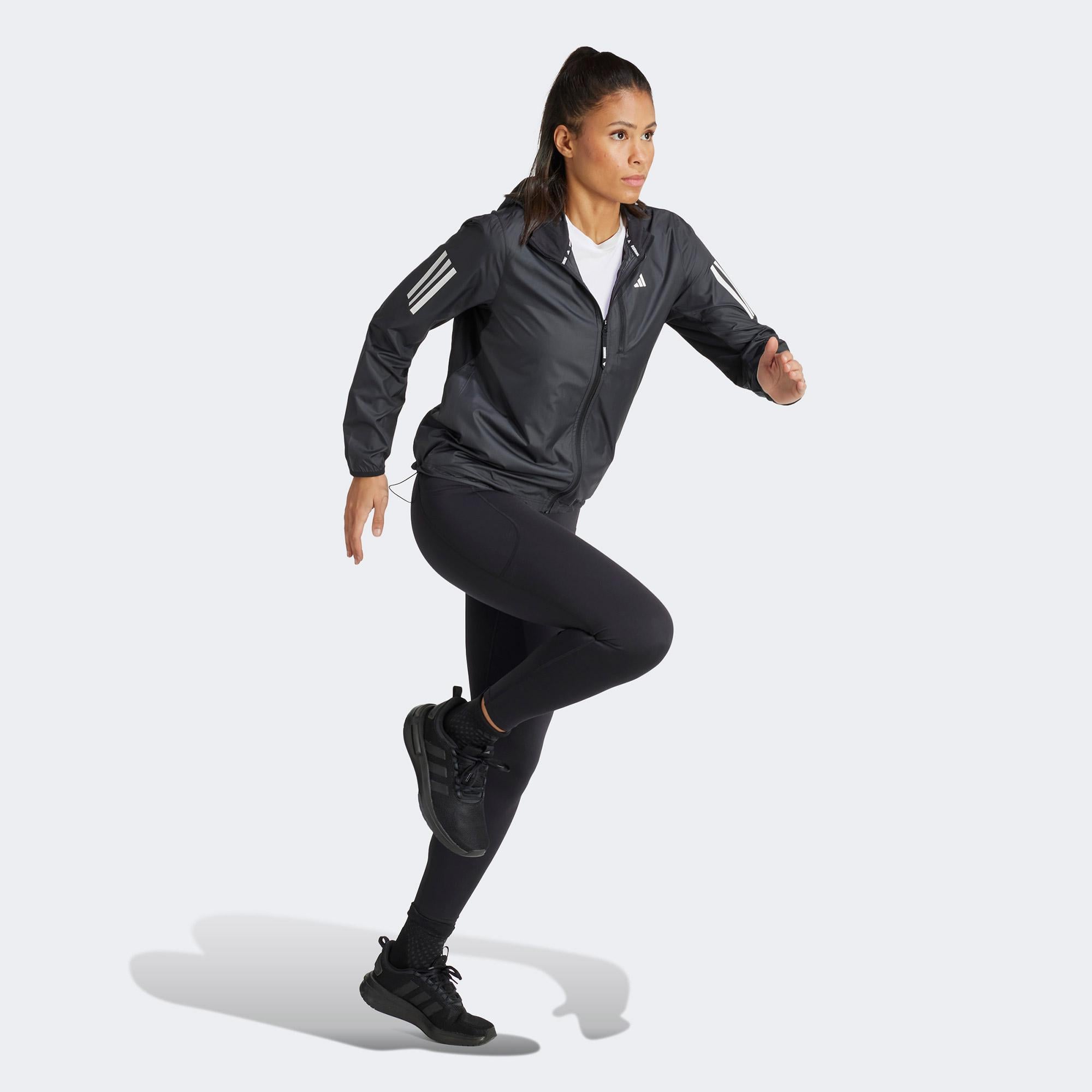 adidas Own The Run 3 Kadın Siyah Koşu Ceketi