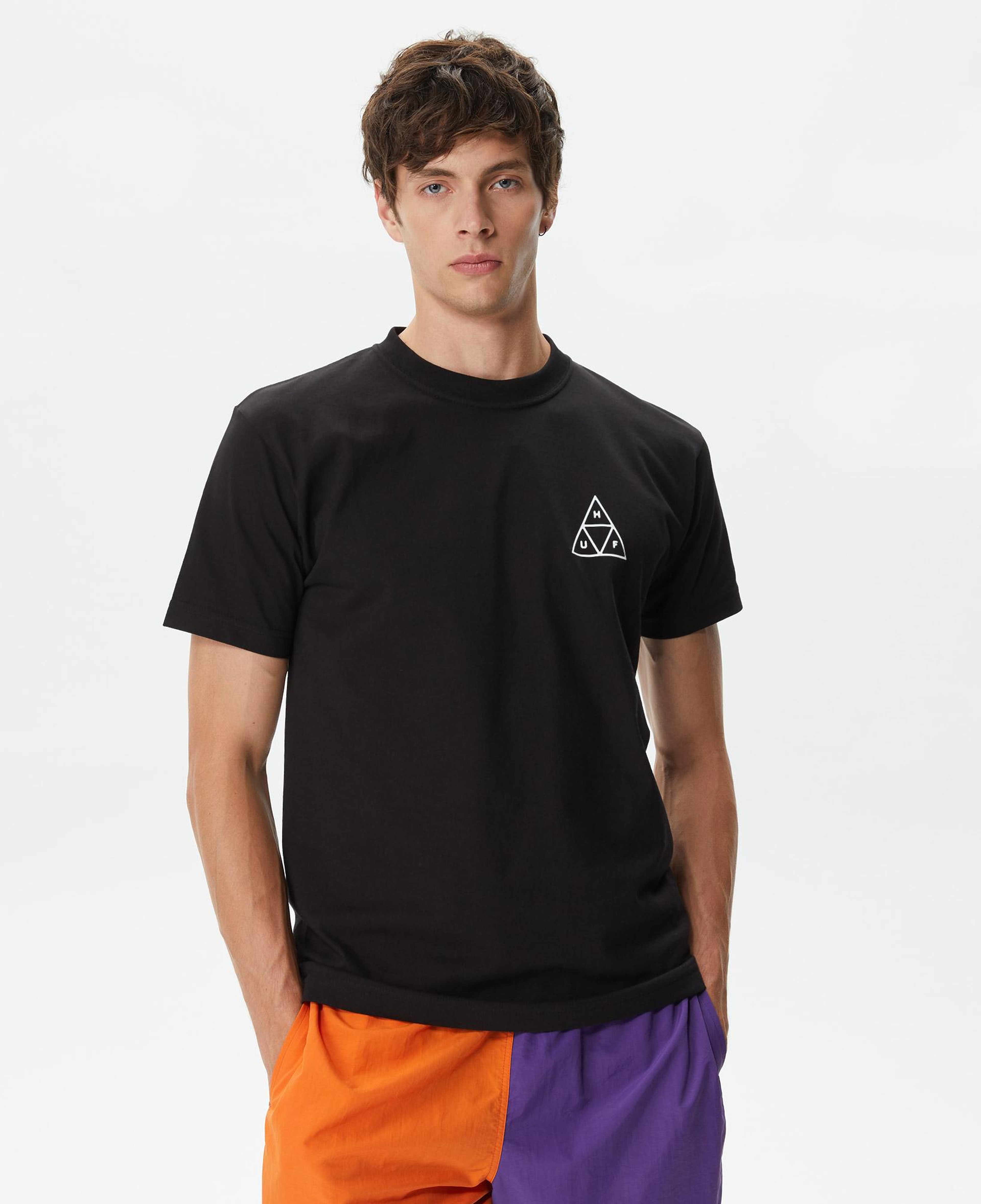 HUF Set Triple Triangle Erkek Siyah Tişört