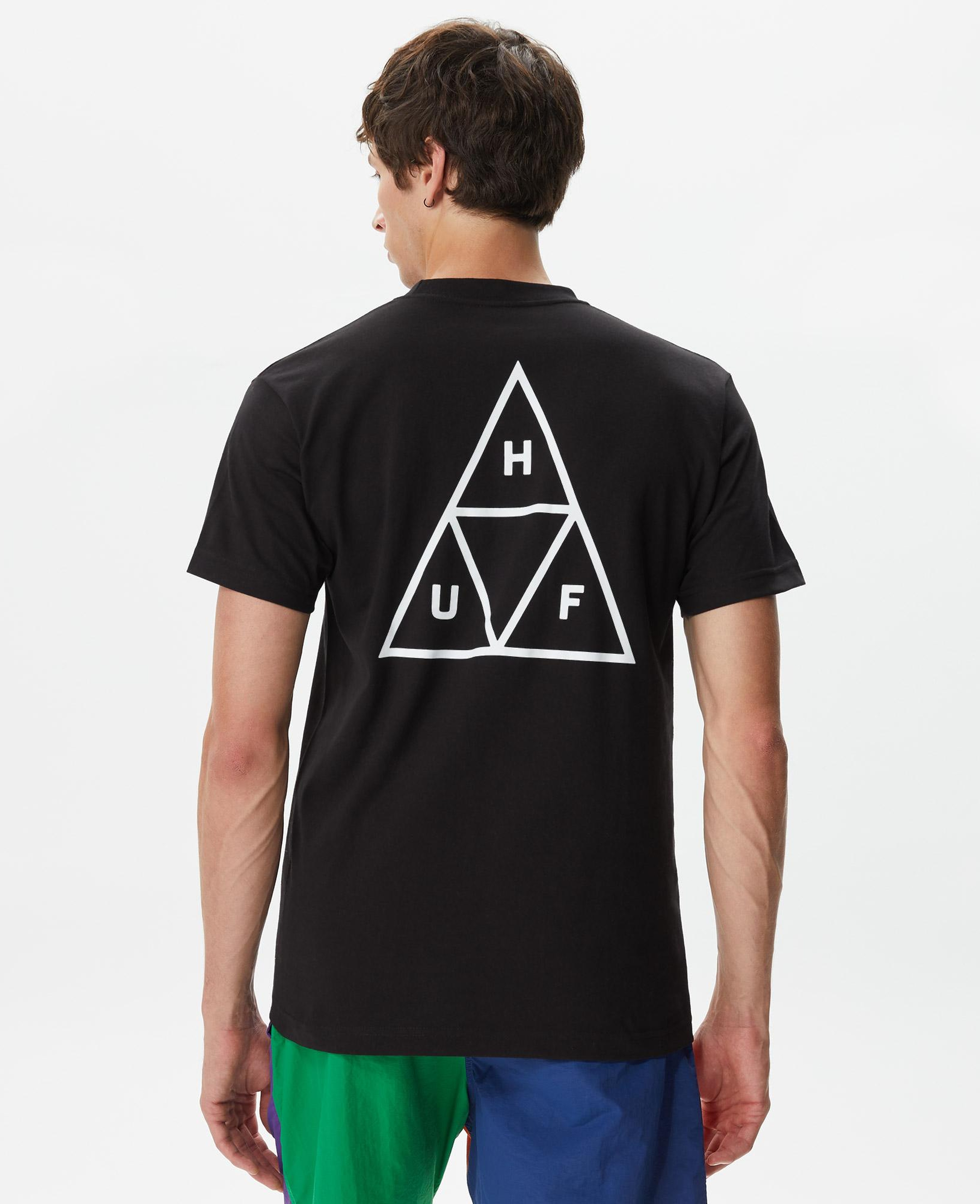 HUF Set Triple Triangle Erkek Siyah Tişört