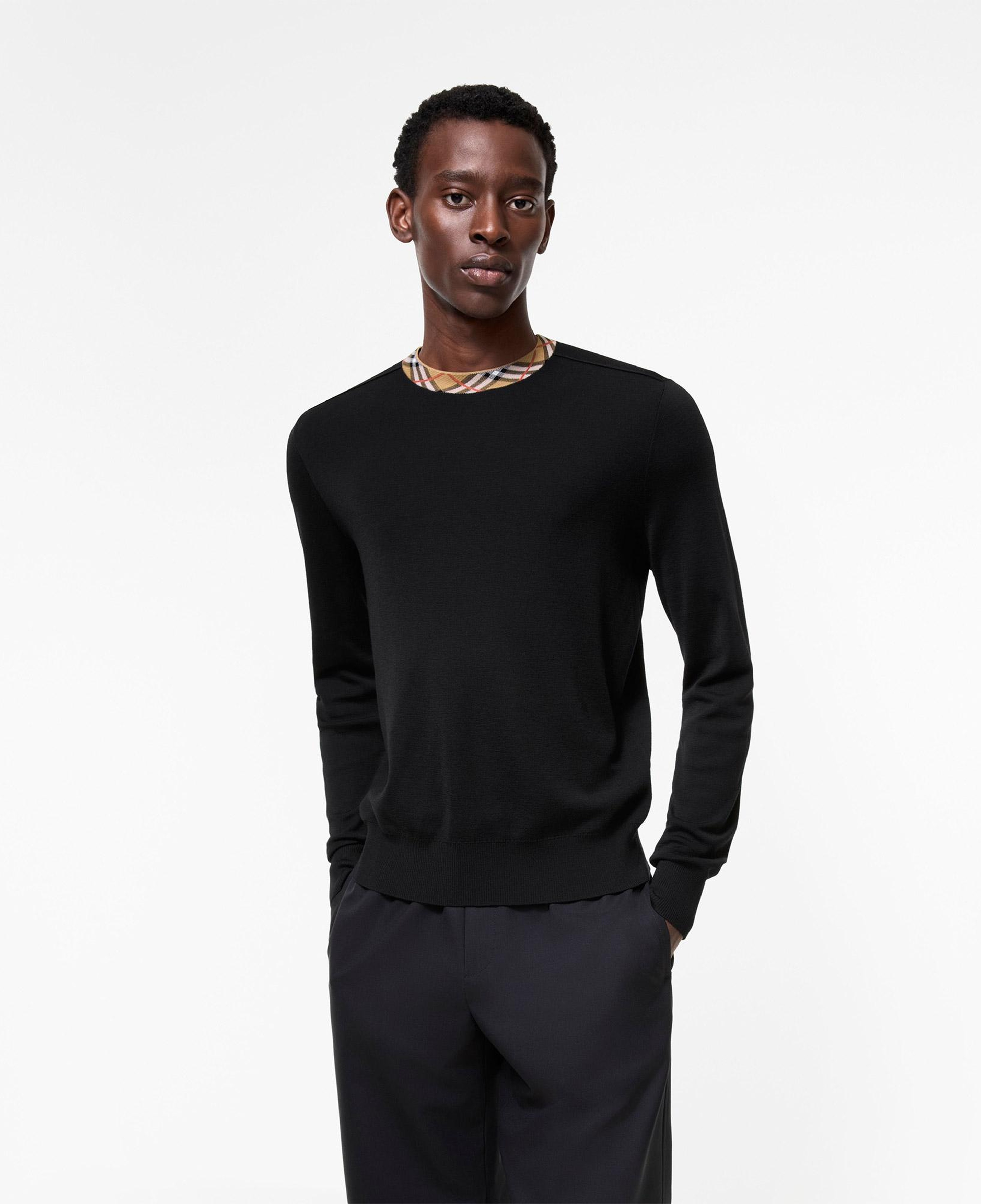 Burberry Michael Erkek Siyah Triko