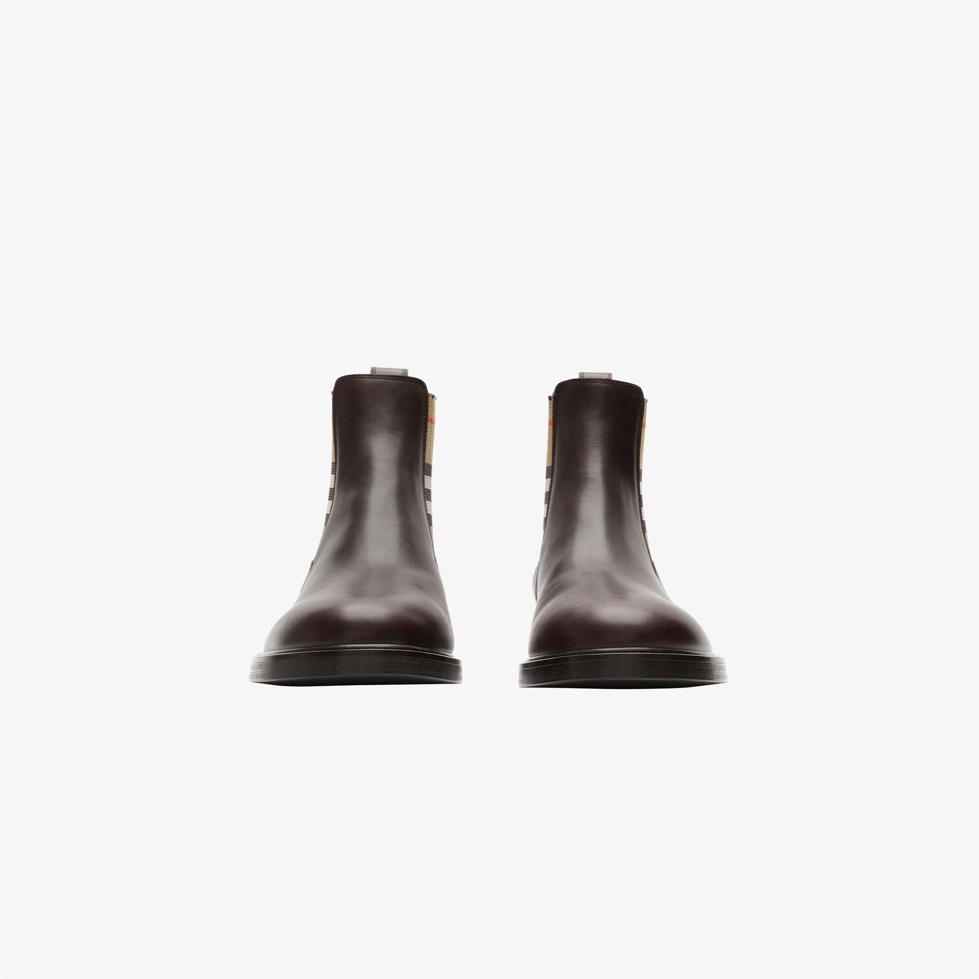 Burberry Pembroke Boot Erkek Kahverengi Bot