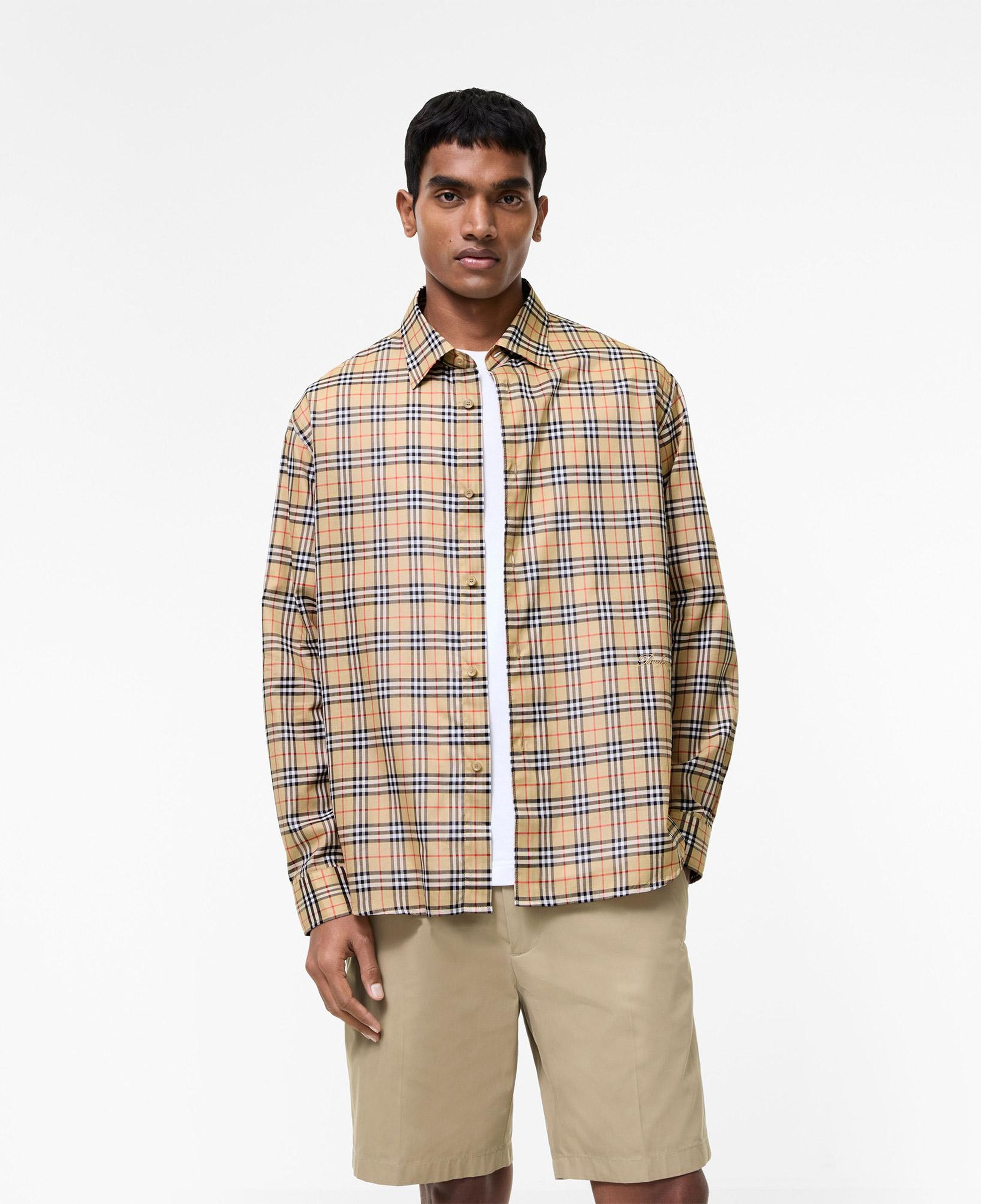 Burberry Radmar Check Erkek Bej Gömlek