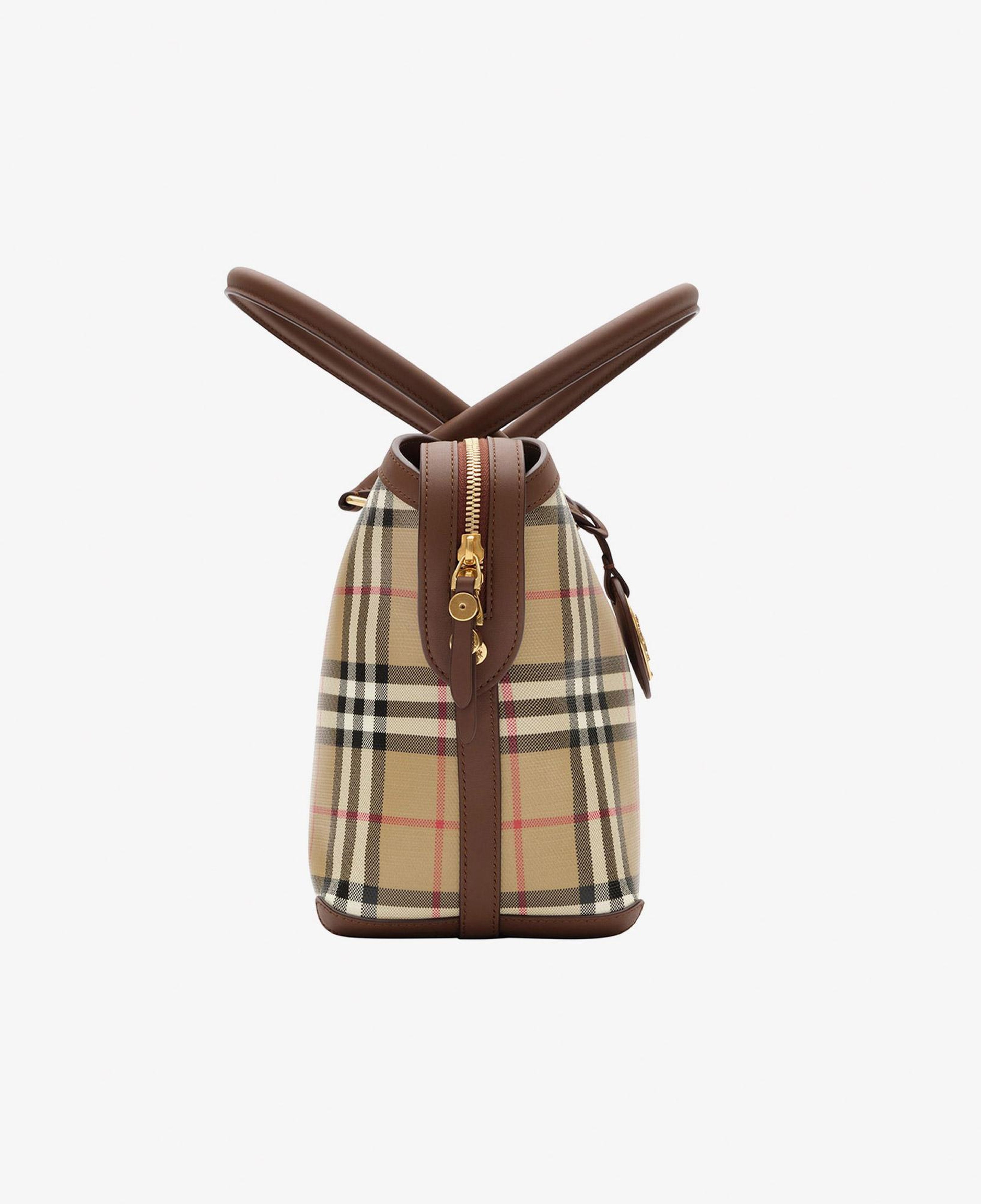 Burberry Zipped Tote Kadın Bej Omuz Çantası