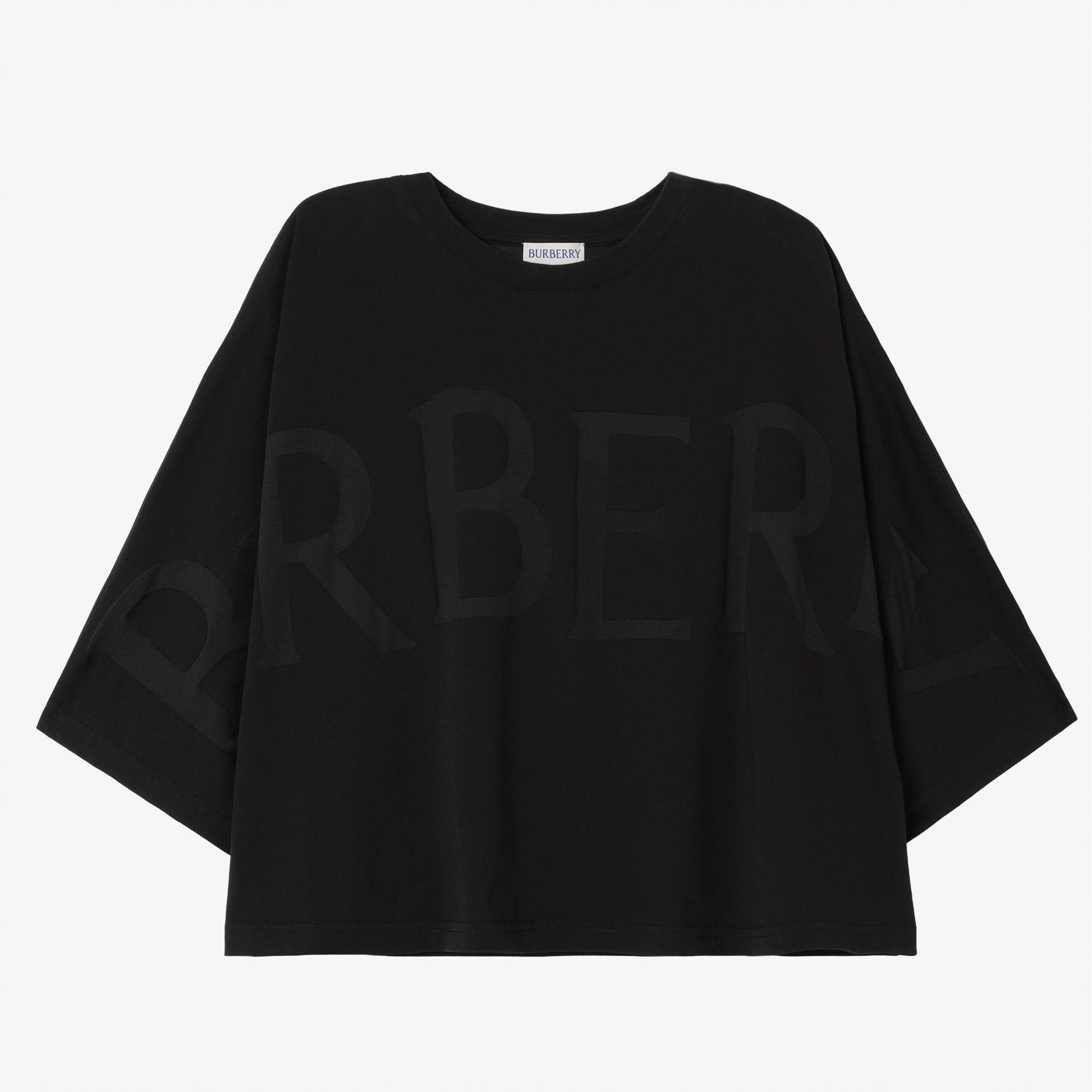 Burberry Carys Kadın Siyah T-Shirt