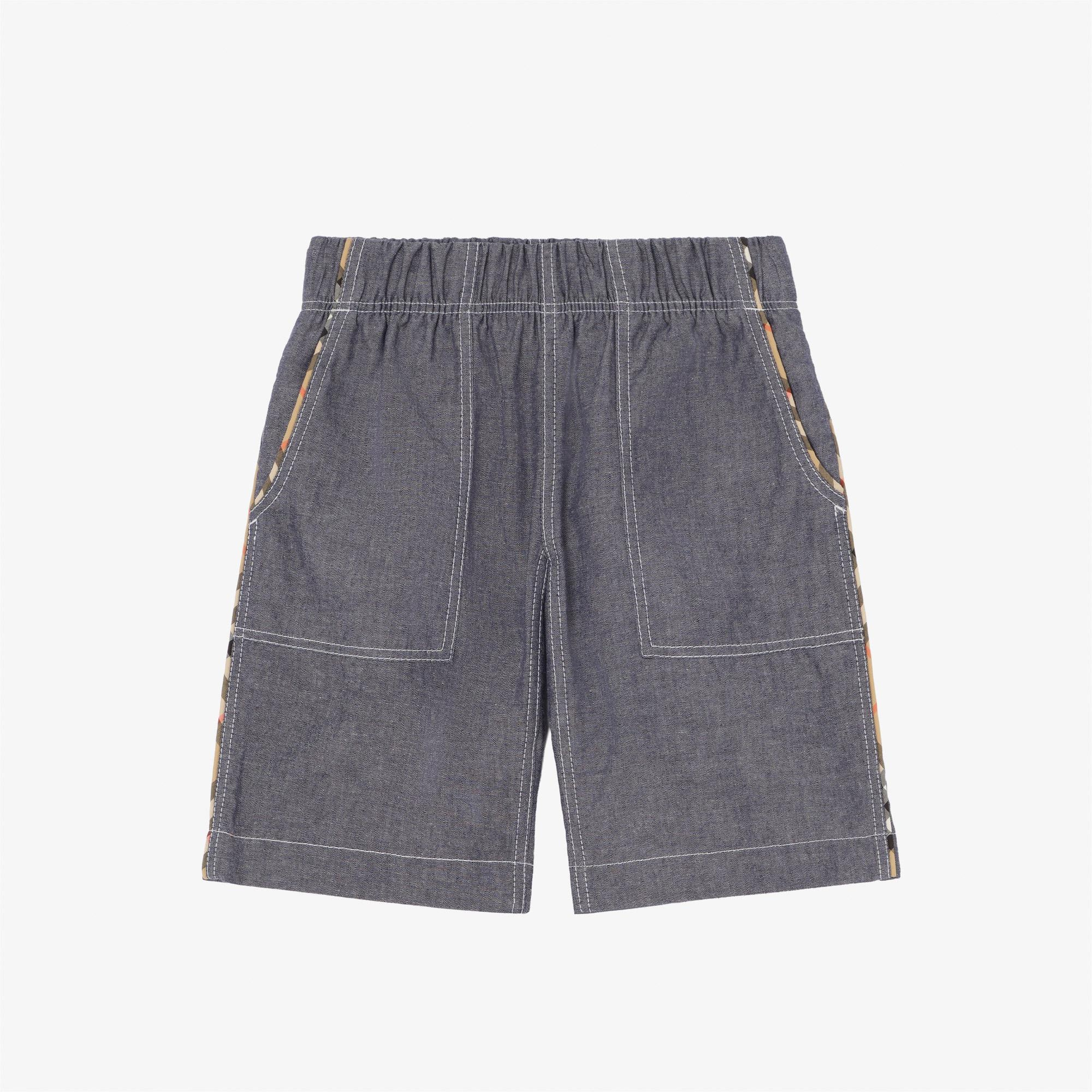 Burberry Trent Short Çocuk Mavi Şort