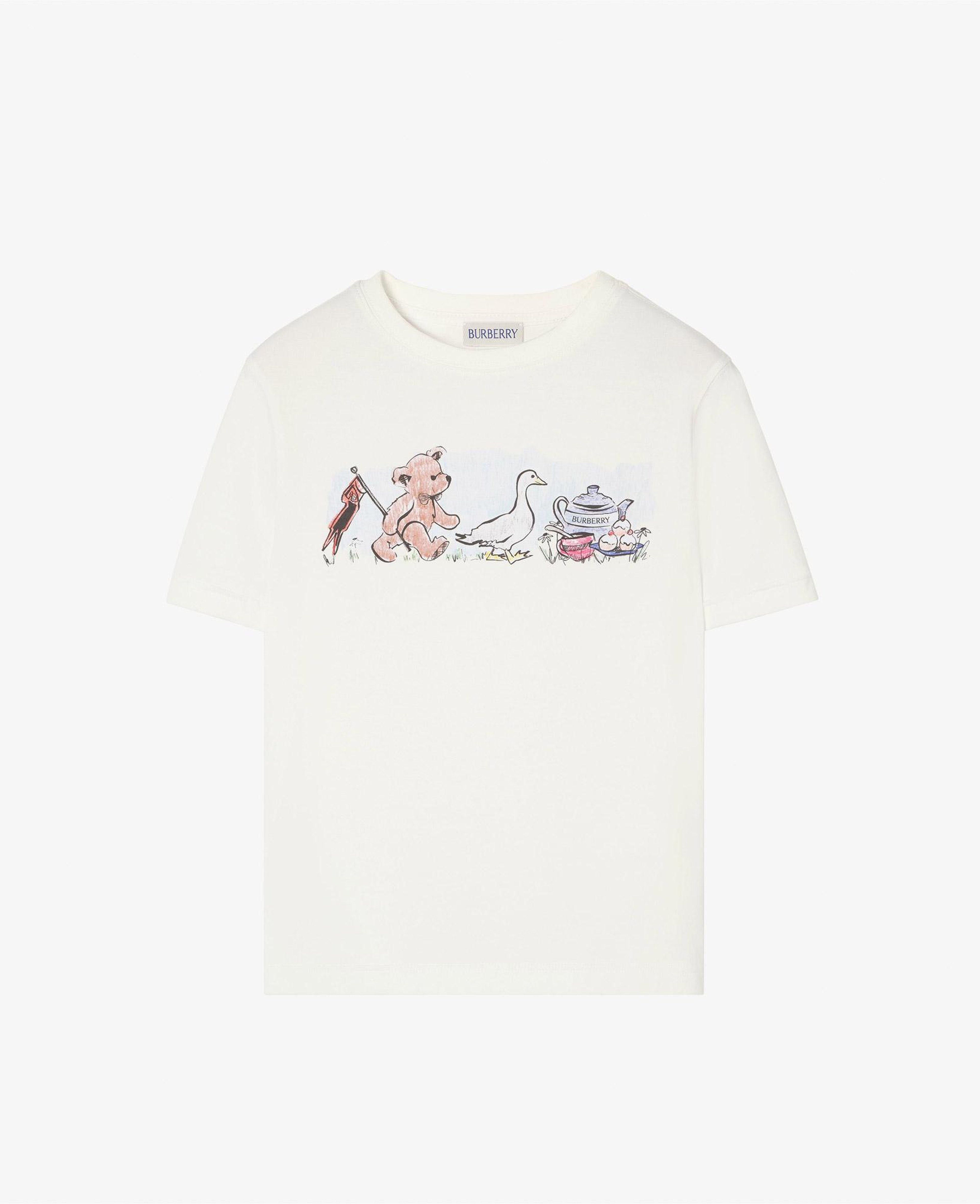 Burberry Cedar Party Çocuk Beyaz T-Shirt
