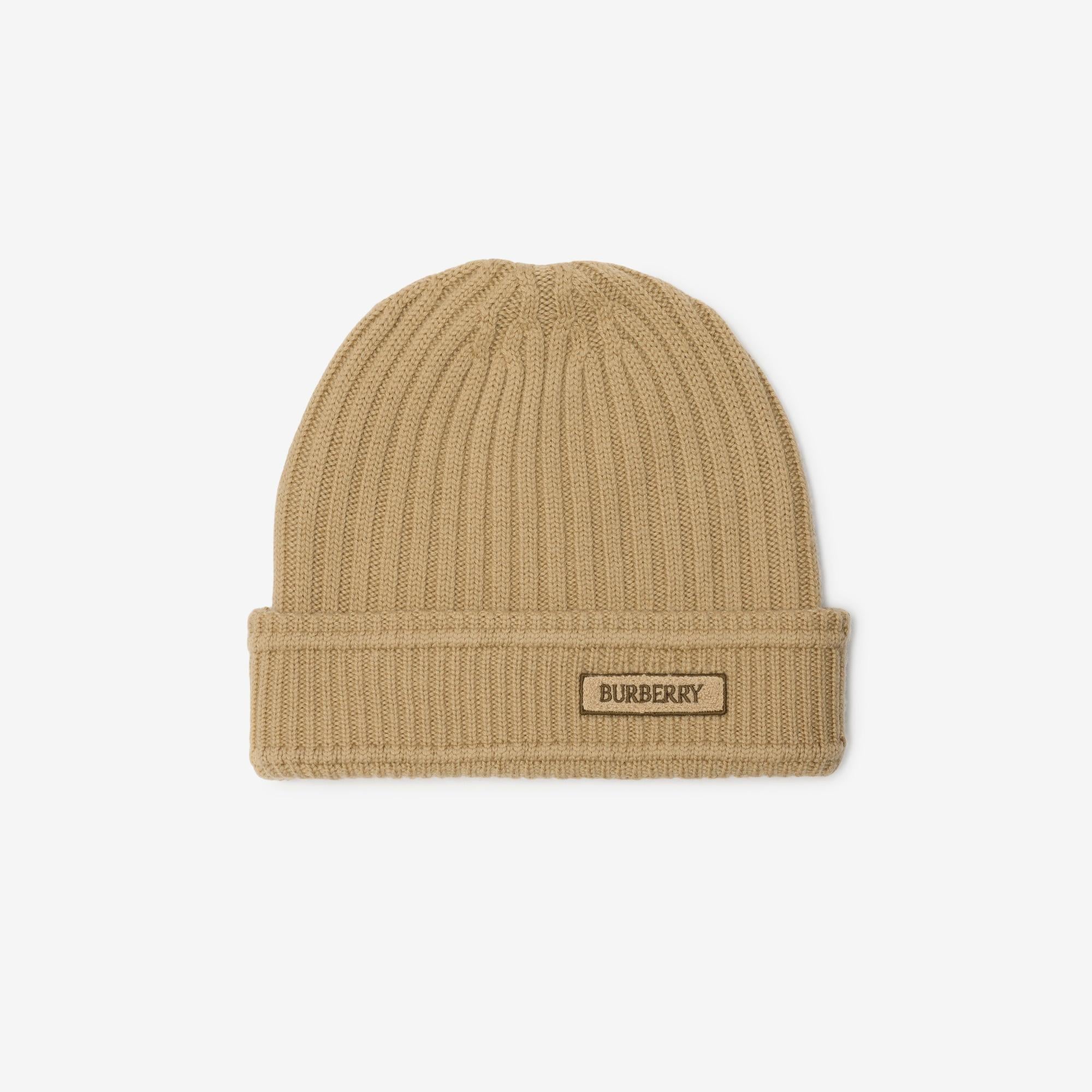 Burberry Logo Wool Erkek Bej Bere