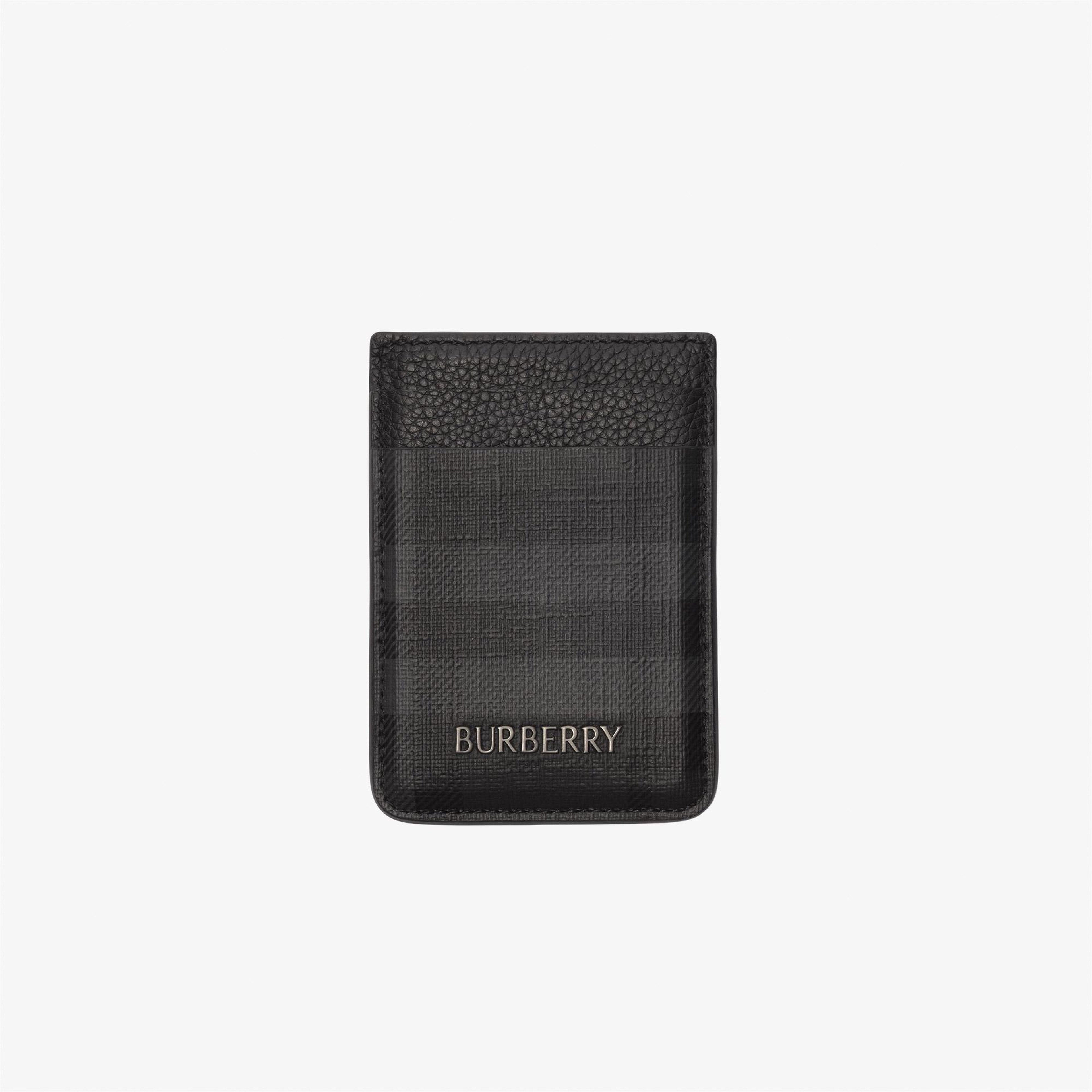 Burberry Magnetic Bin Erkek Antrasit Kartlık