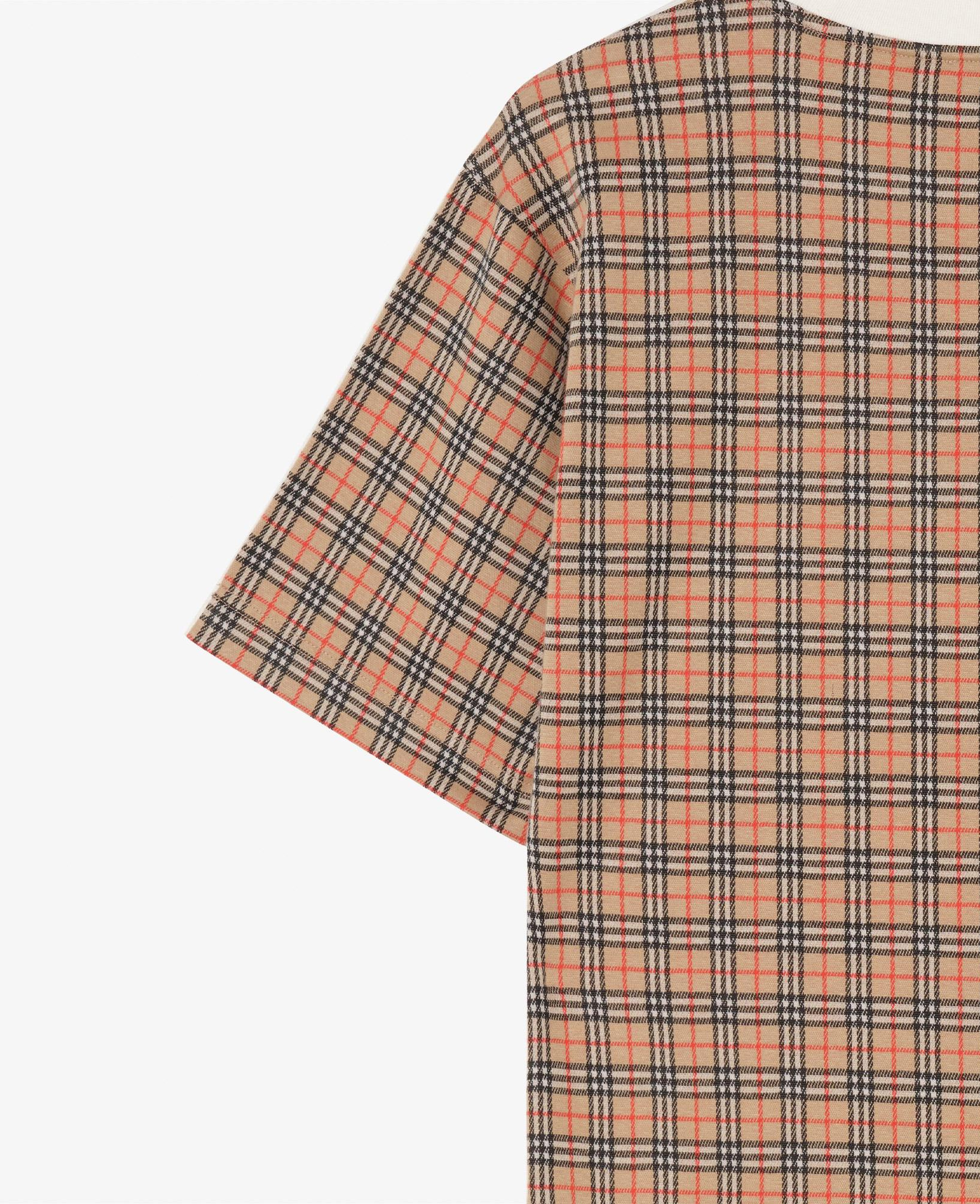 Burberry Ryan Check Back Erkek Beyaz T-Shirt