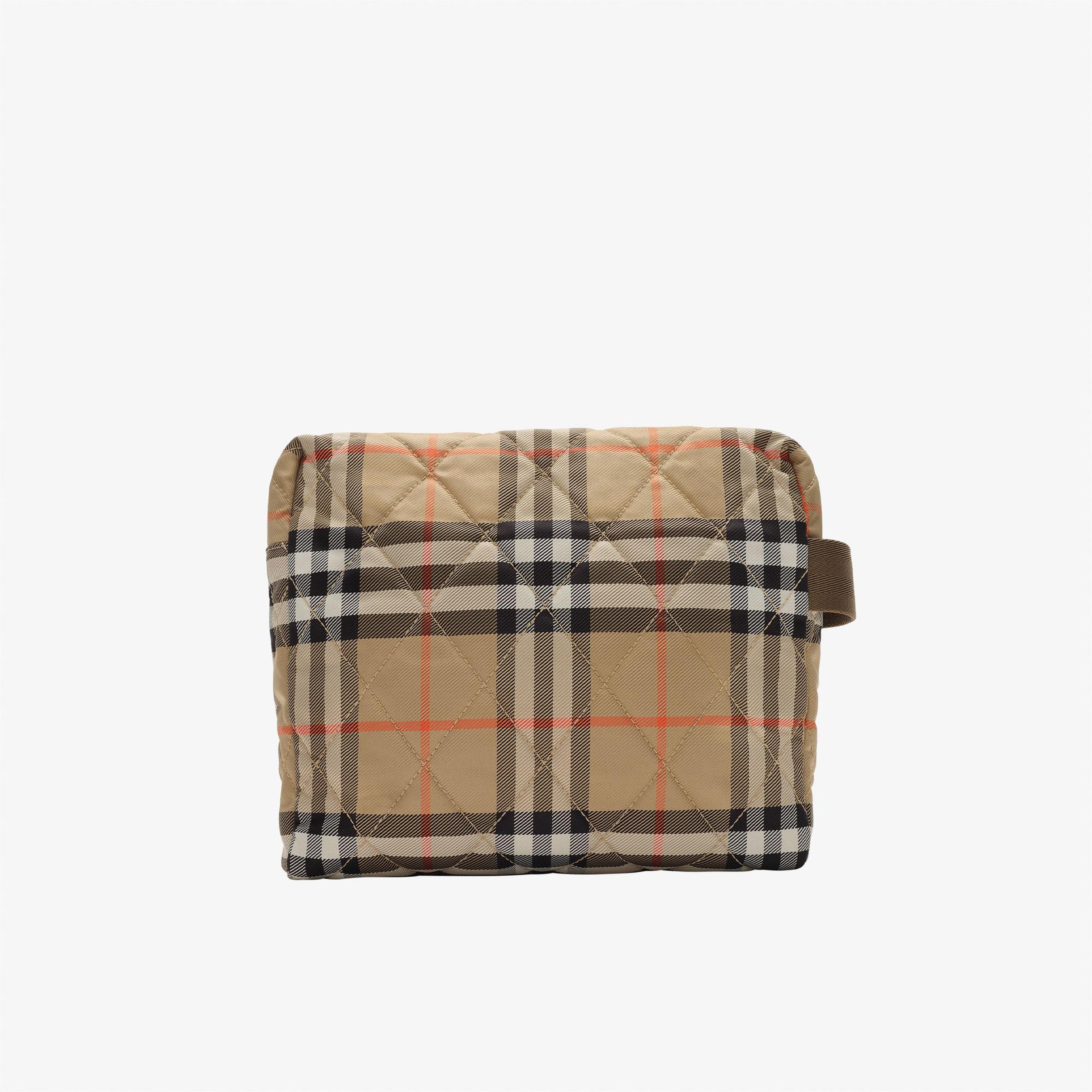 Burberry Check Cardiff Pouch Çocuk Bej El Çantası