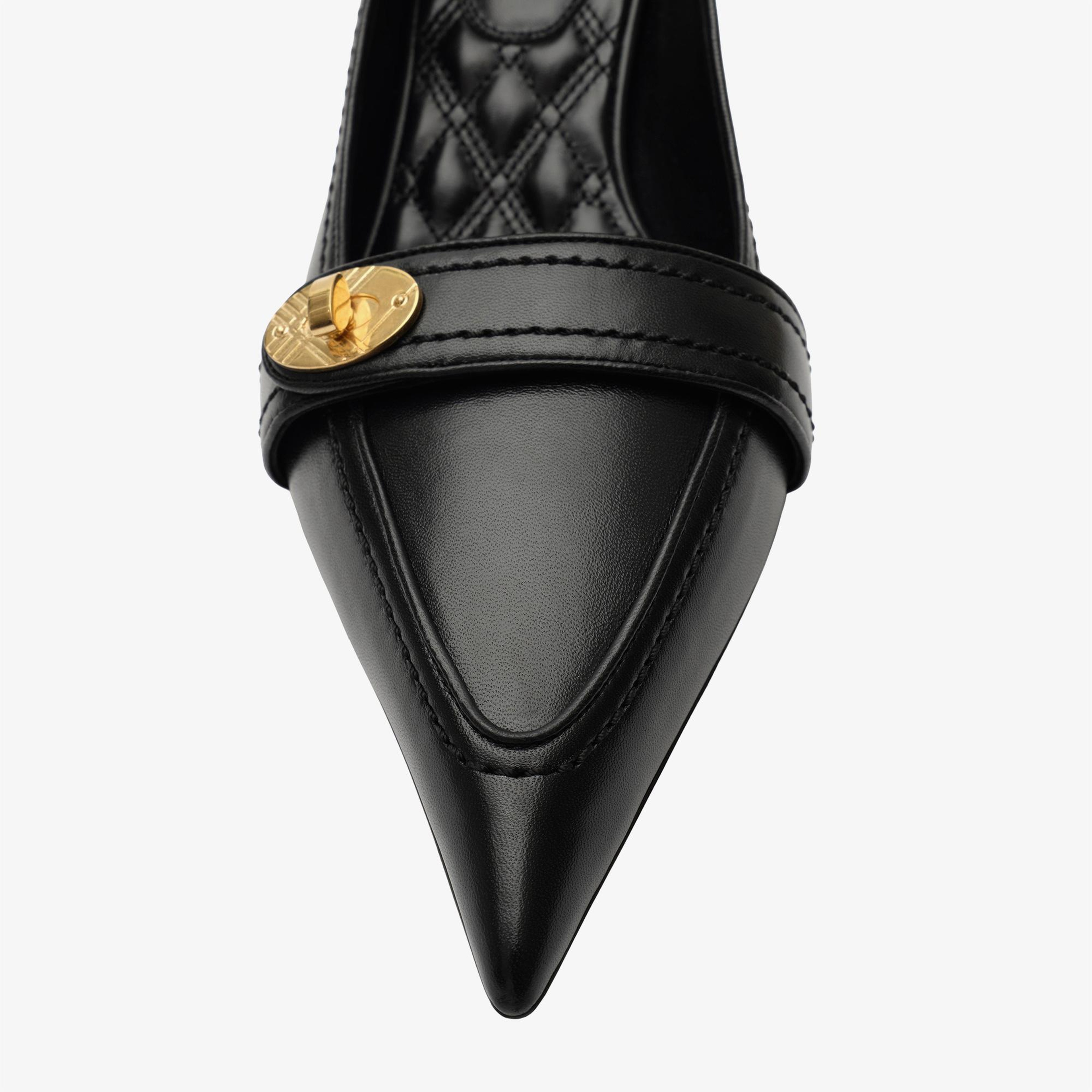Burberry Cotswolds Pump Kadın Siyah Klasik Ayakkabı