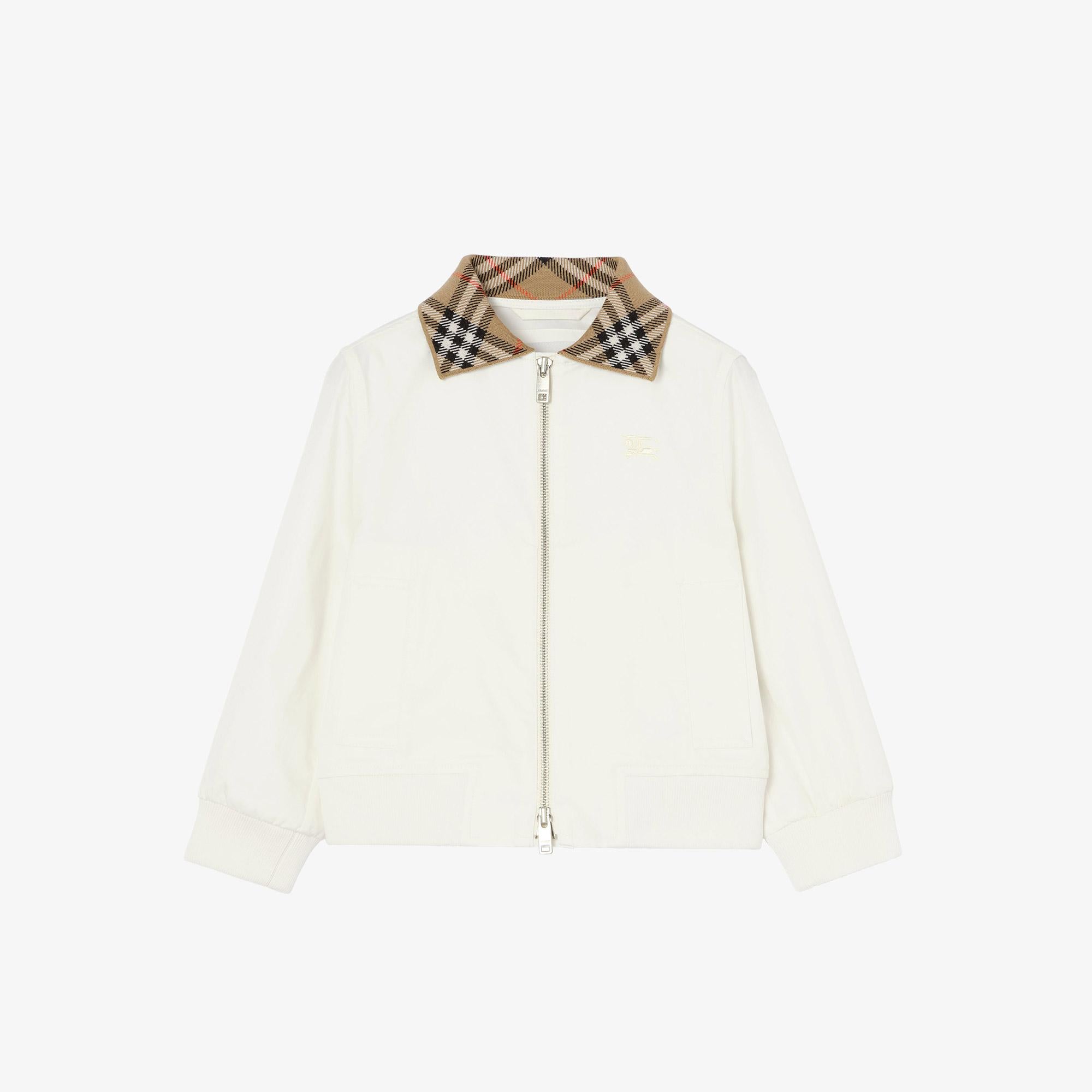 Burberry Hayfield Çocuk Beyaz Mont