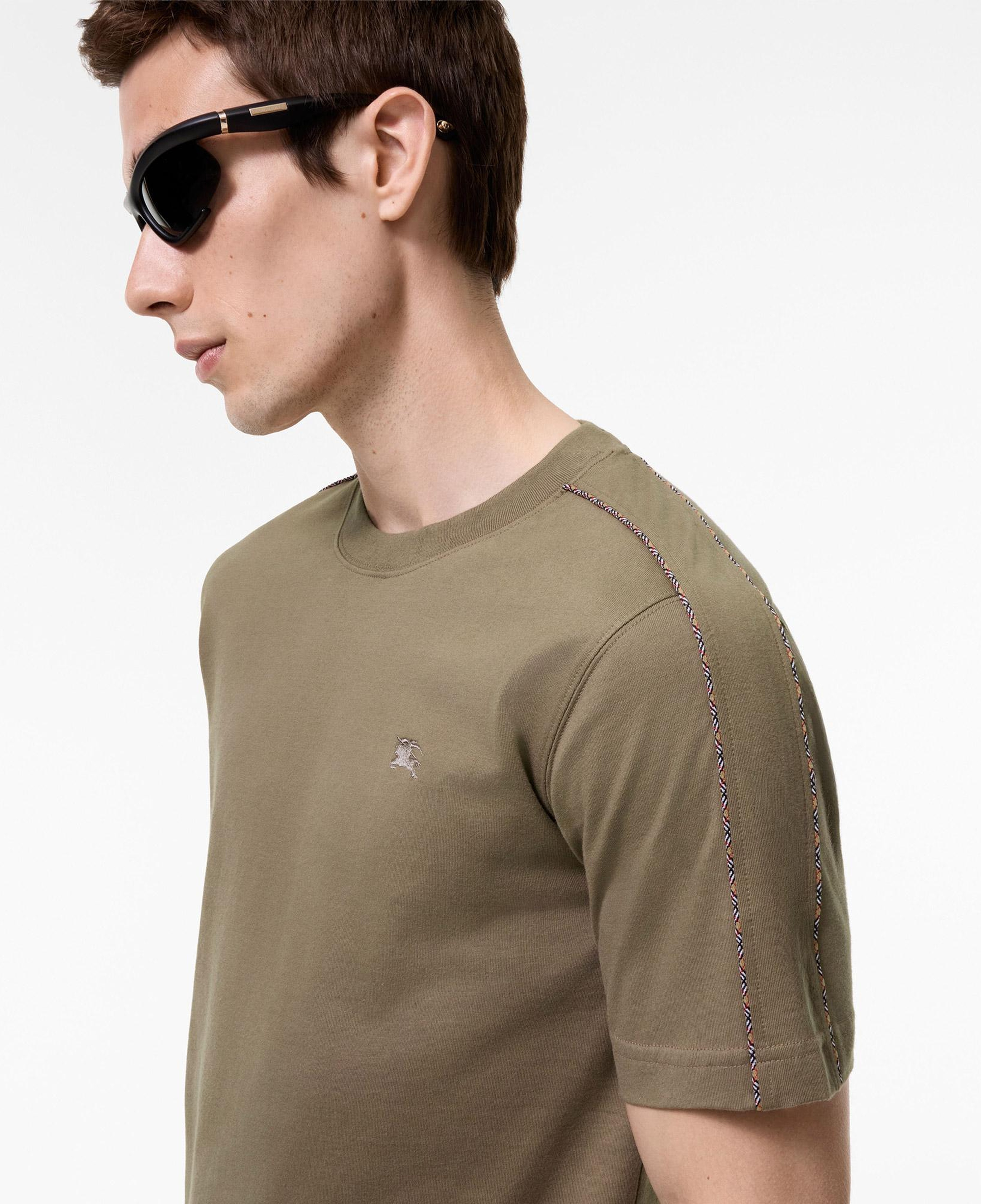 Burberry Seth Check Erkek Kahverengi T-Shirt