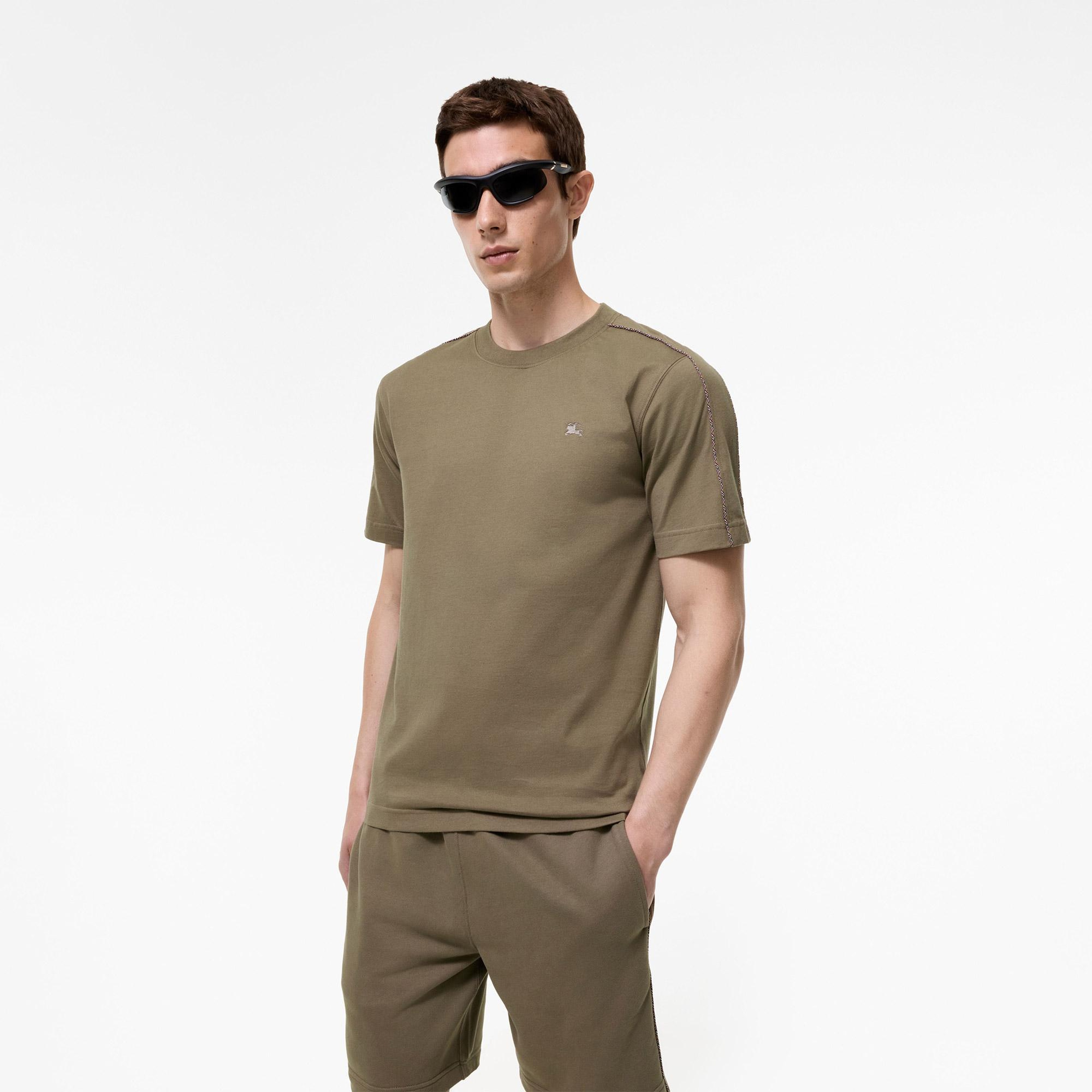 Burberry Seth Check Erkek Kahverengi T-Shirt