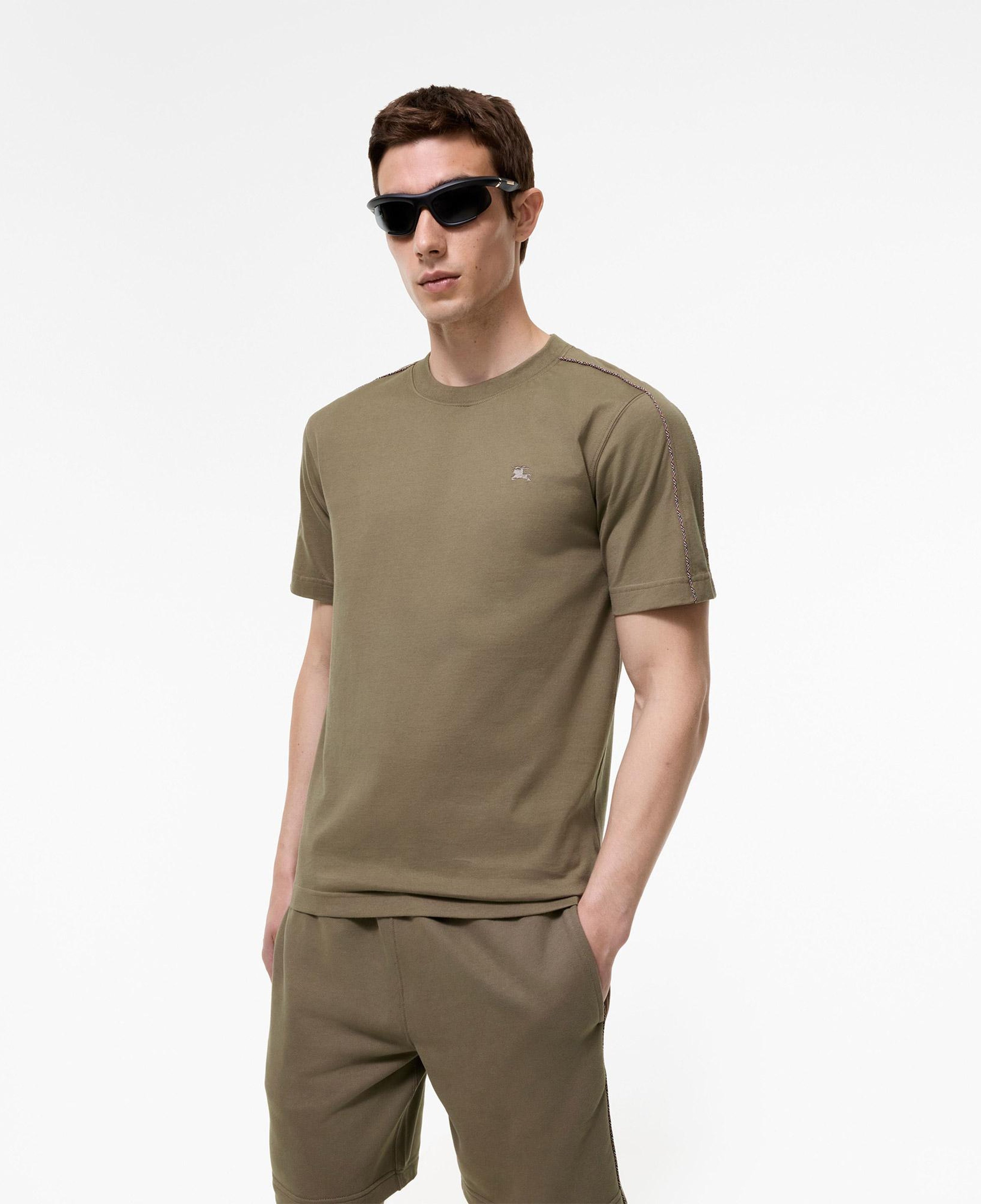 Burberry Seth Check Erkek Kahverengi T-Shirt