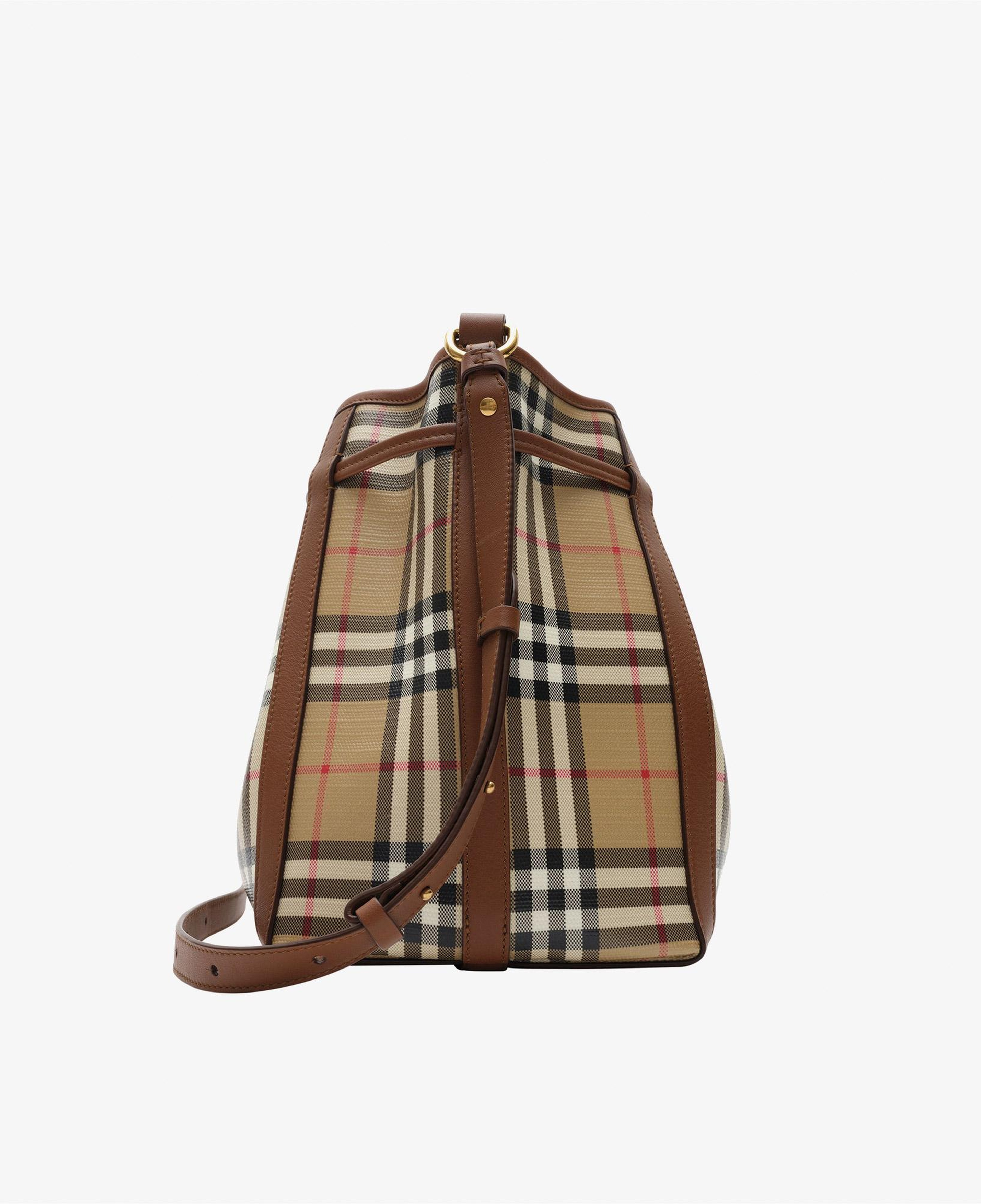 Burberry Drawstring Bucket Kadın Bej Omuz Çantası