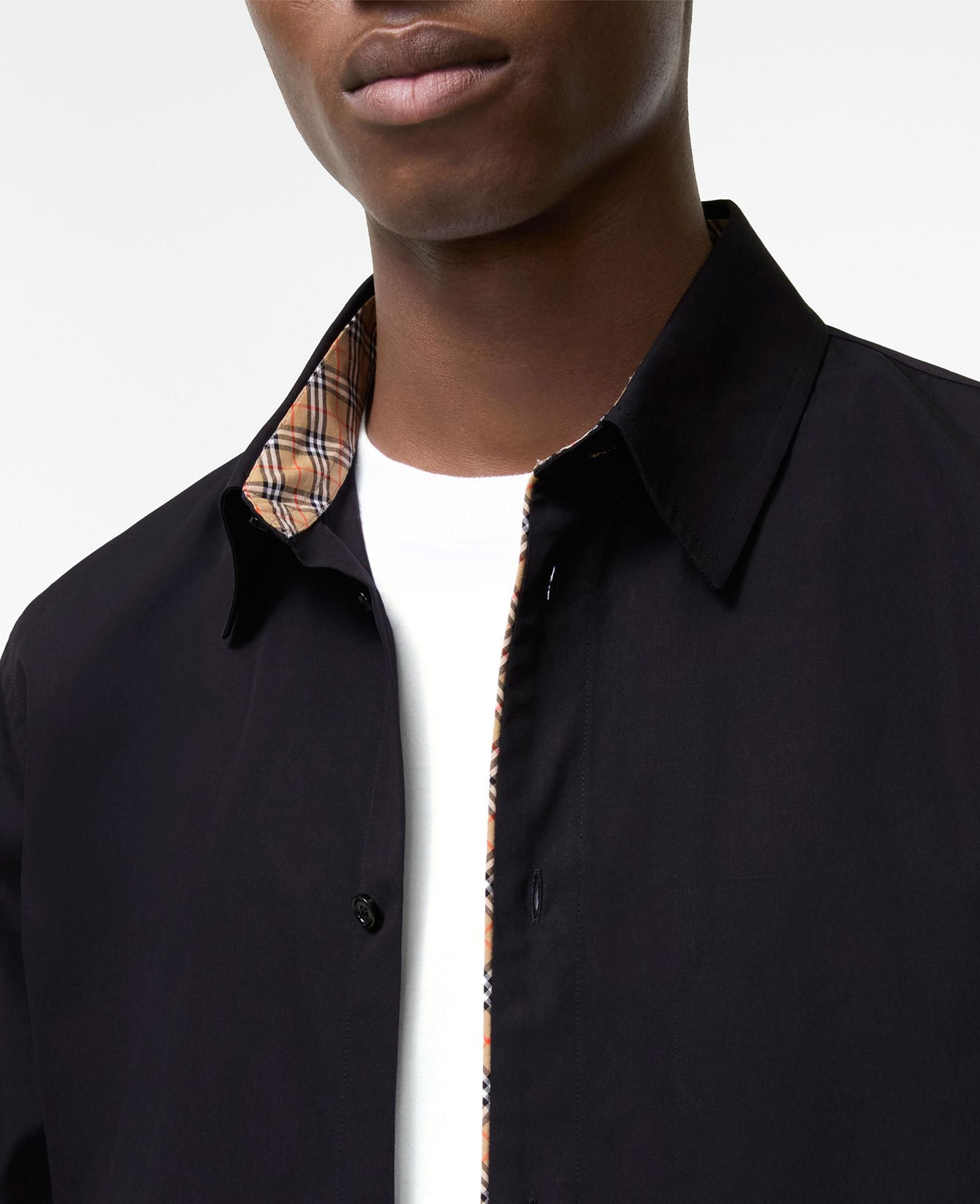 Burberry Sam Check Erkek Siyah Gömlek