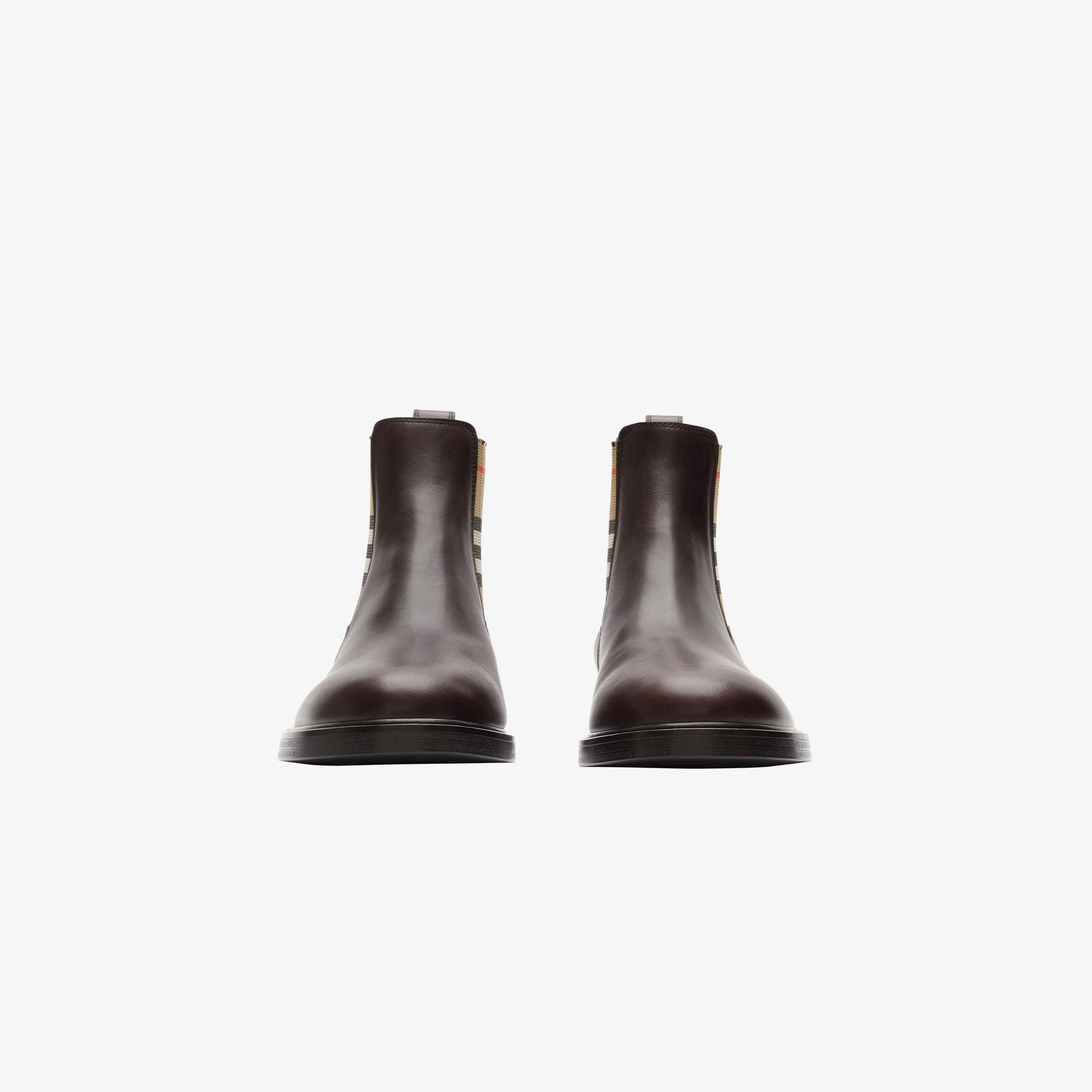 Burberry Pembroke Boot Erkek Kahverengi Bot