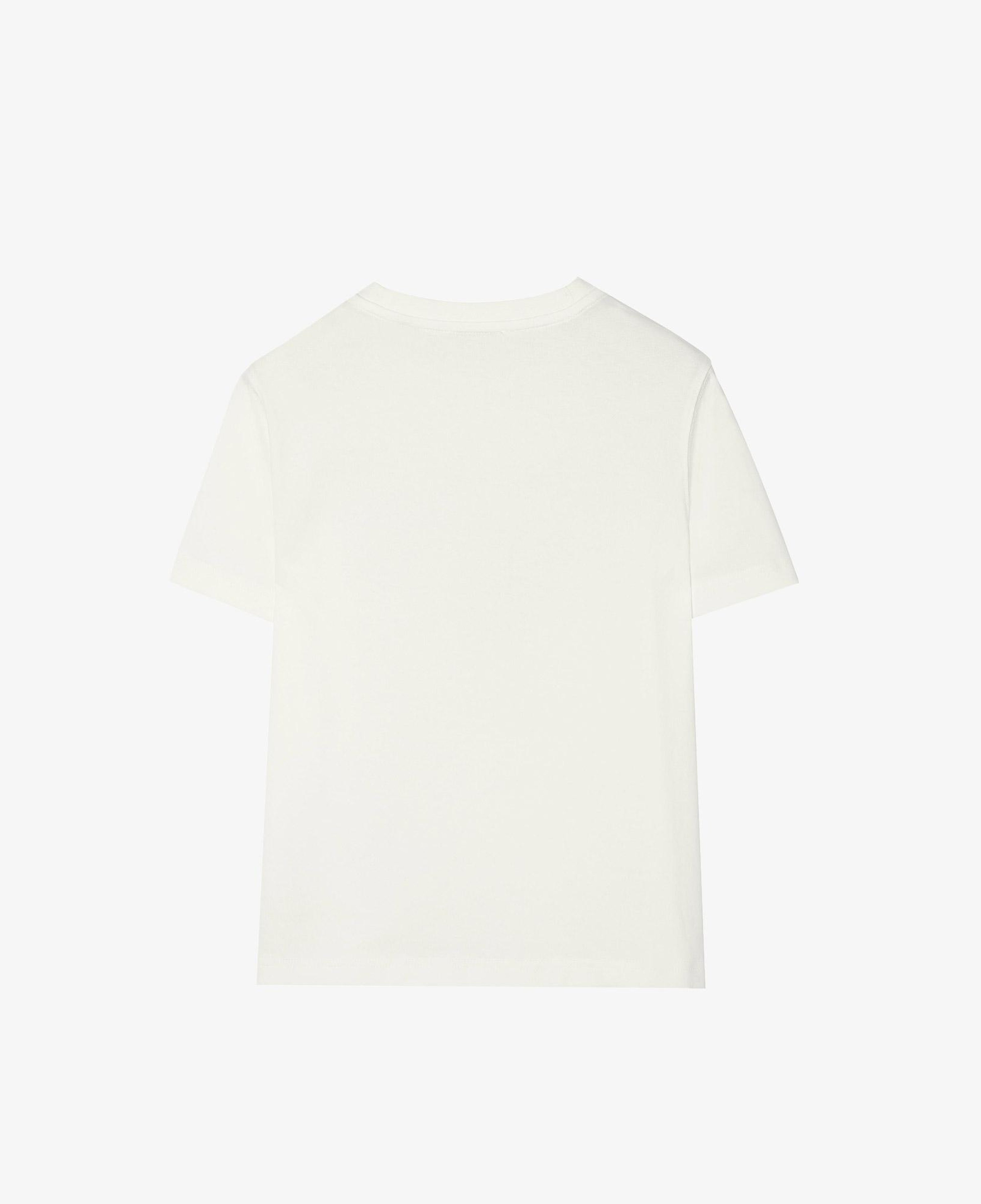 Burberry Cedar Flag Flock Çocuk Beyaz T-Shirt