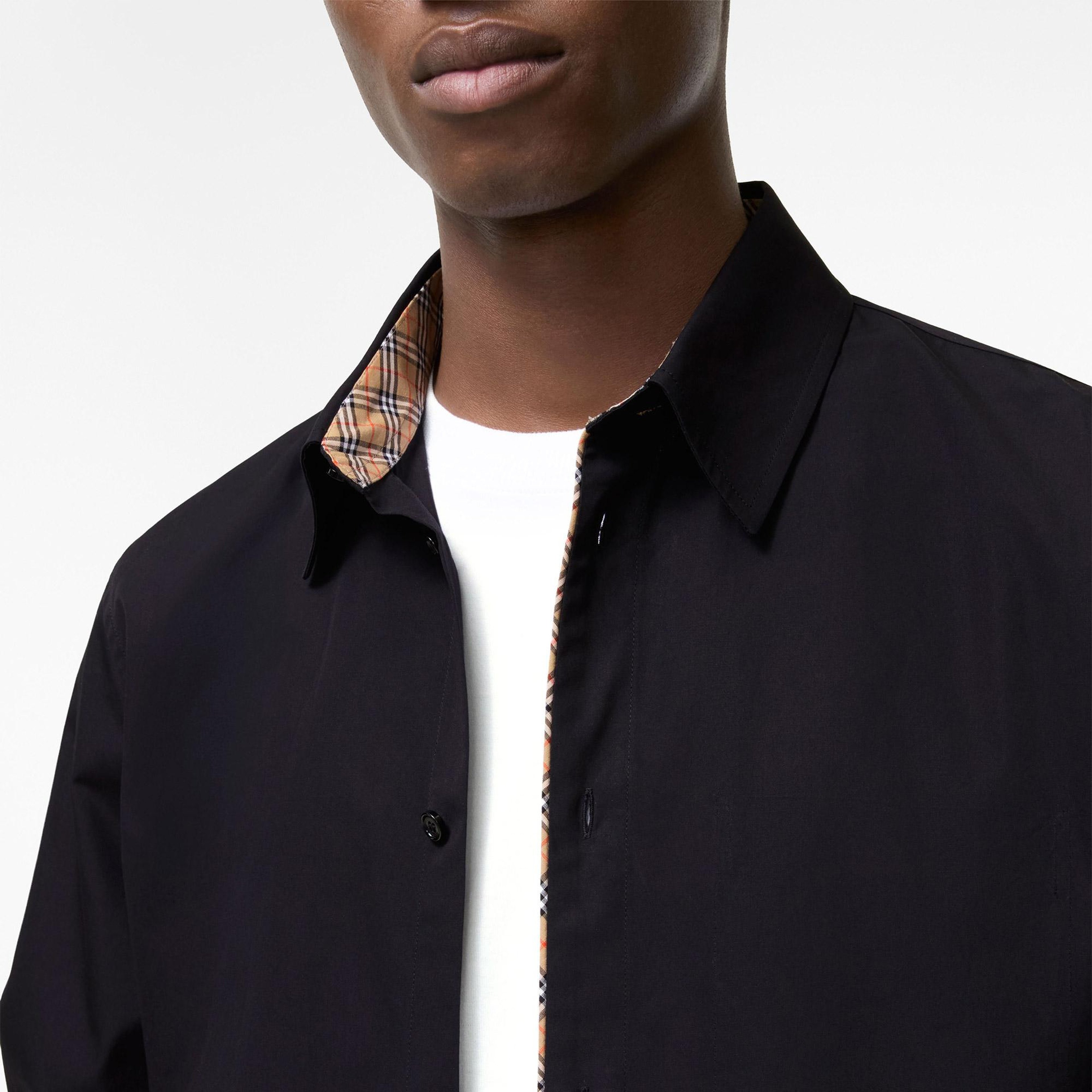 Burberry Sam Check Erkek Siyah Gömlek