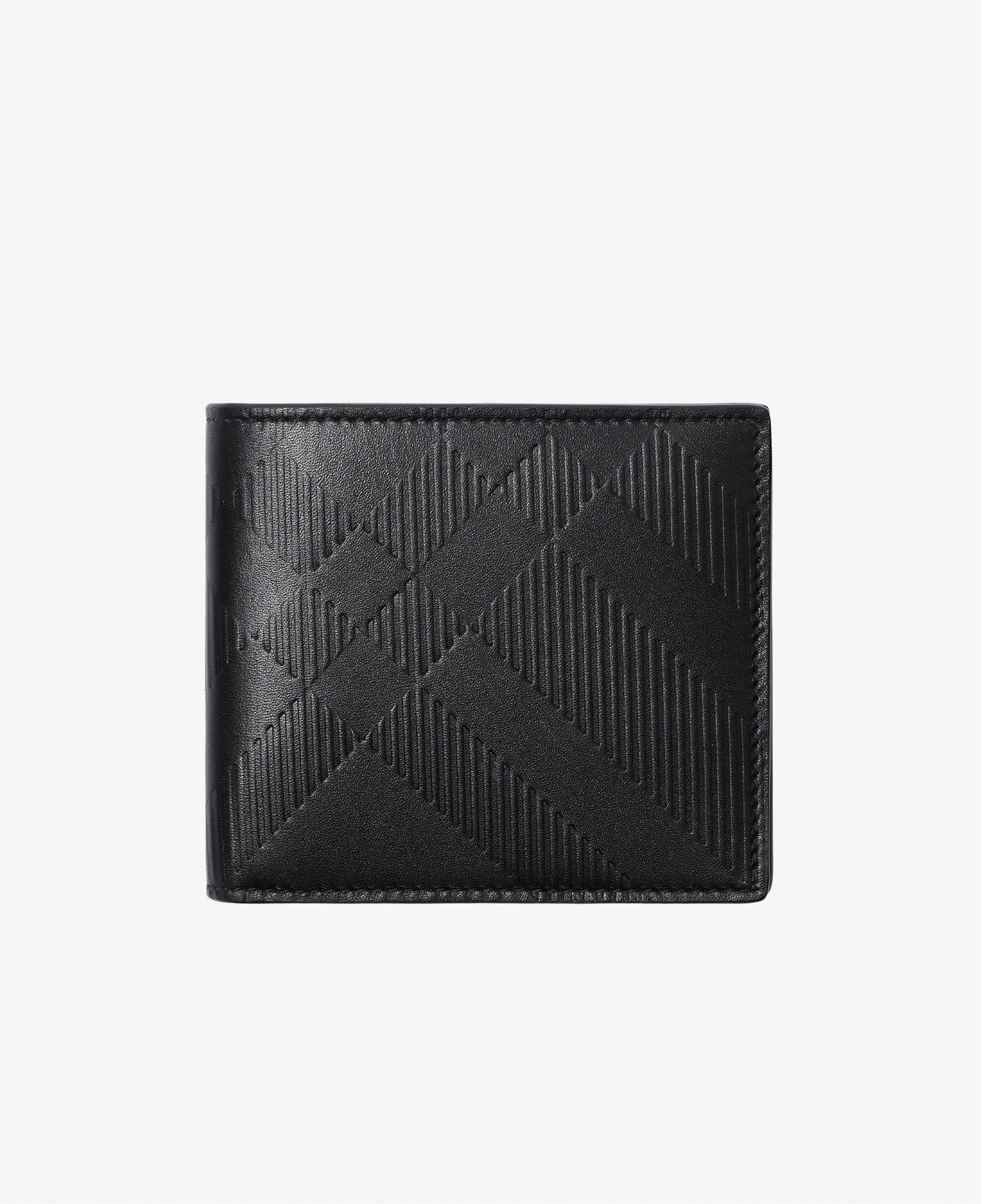 Burberry Embossed Check Bifold Erkek Siyah Cüzdan