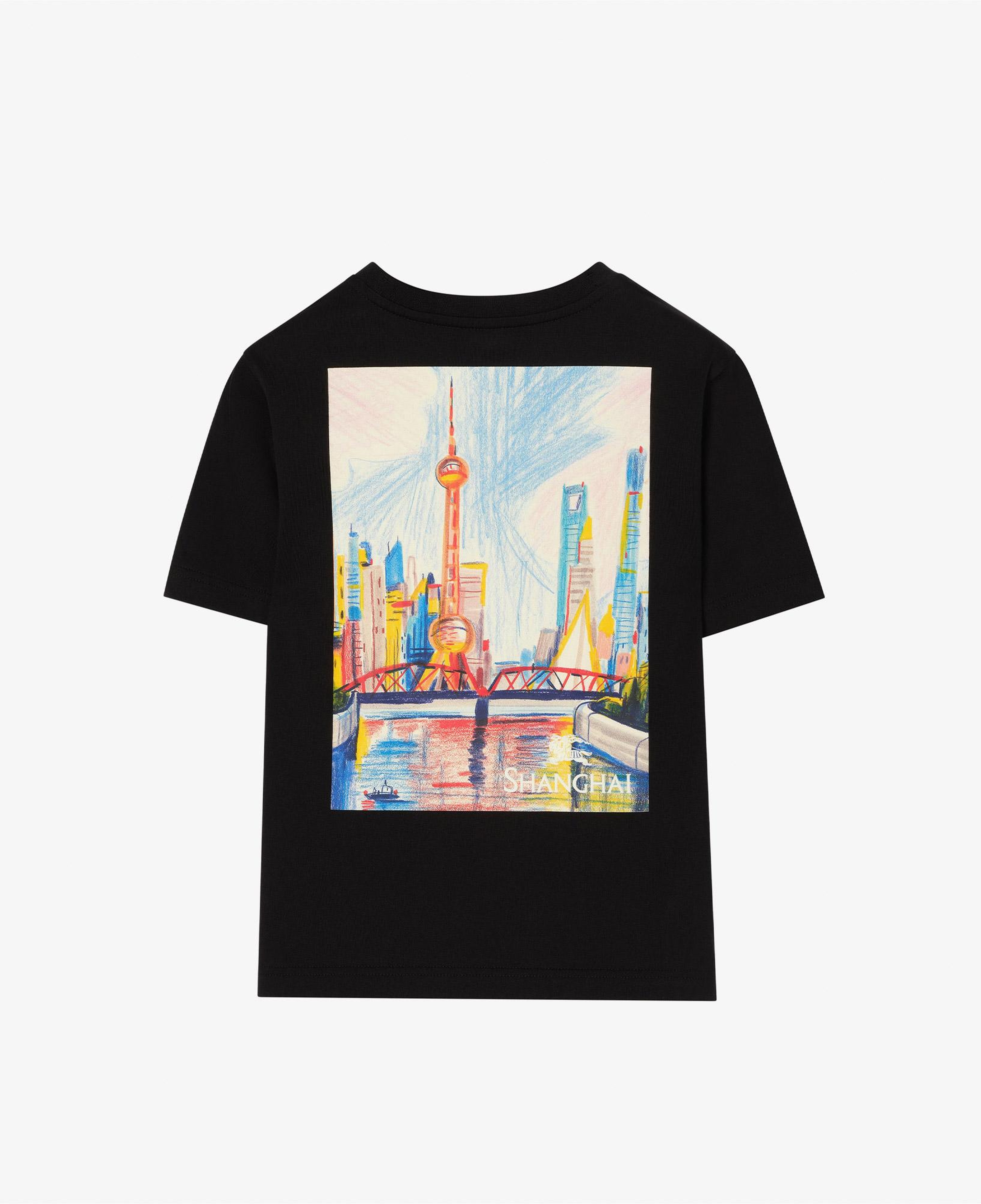 Burberry Cedar Shanghai Çocuk Siyah T-Shirt
